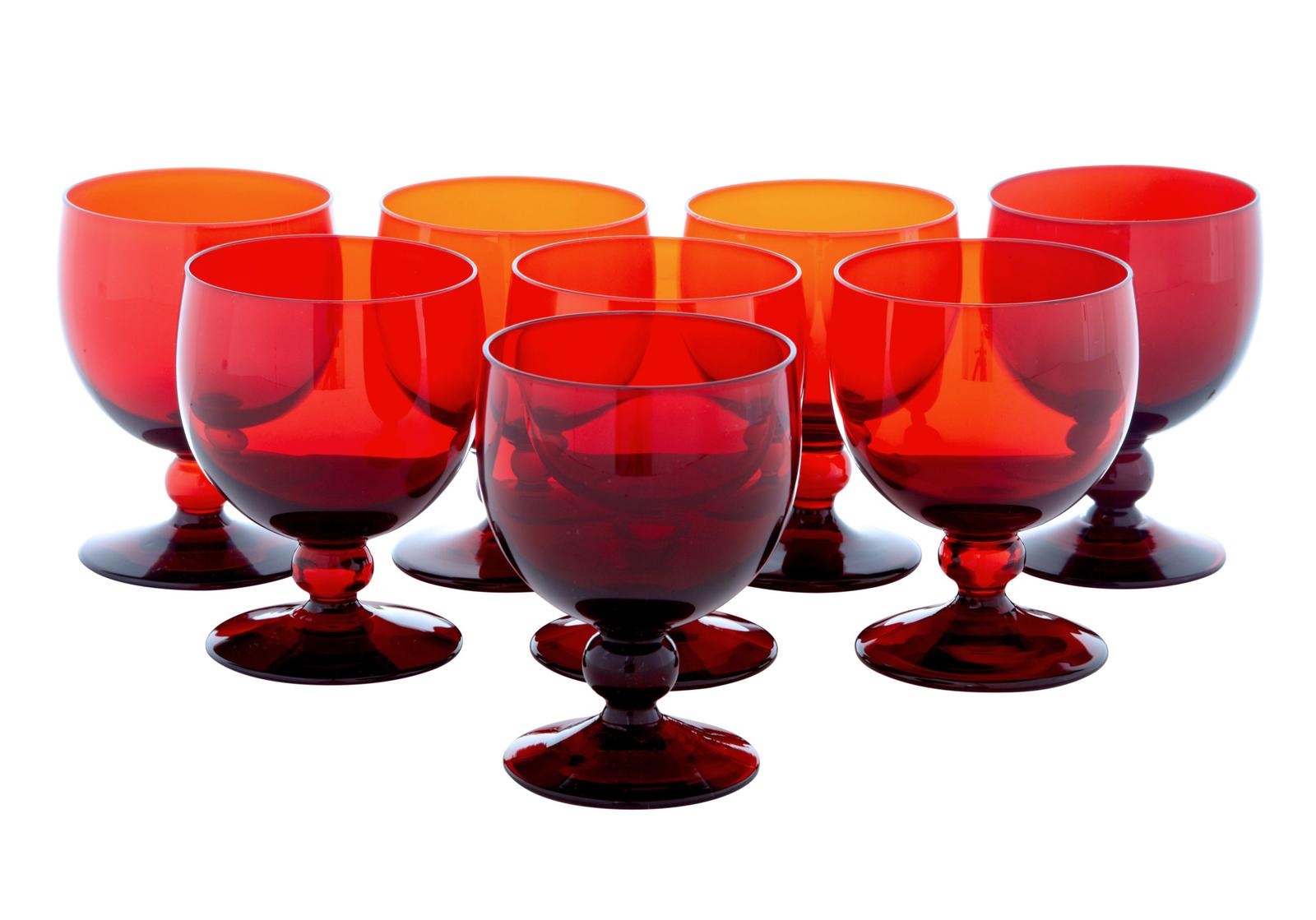 Mid 20th Century Set of 8 Small Wine Glasses by Monica Bratt (1 of 4) Mid 20th Century Set of 8 Small Wine Glasses by Monica Bratt (1 of 4)