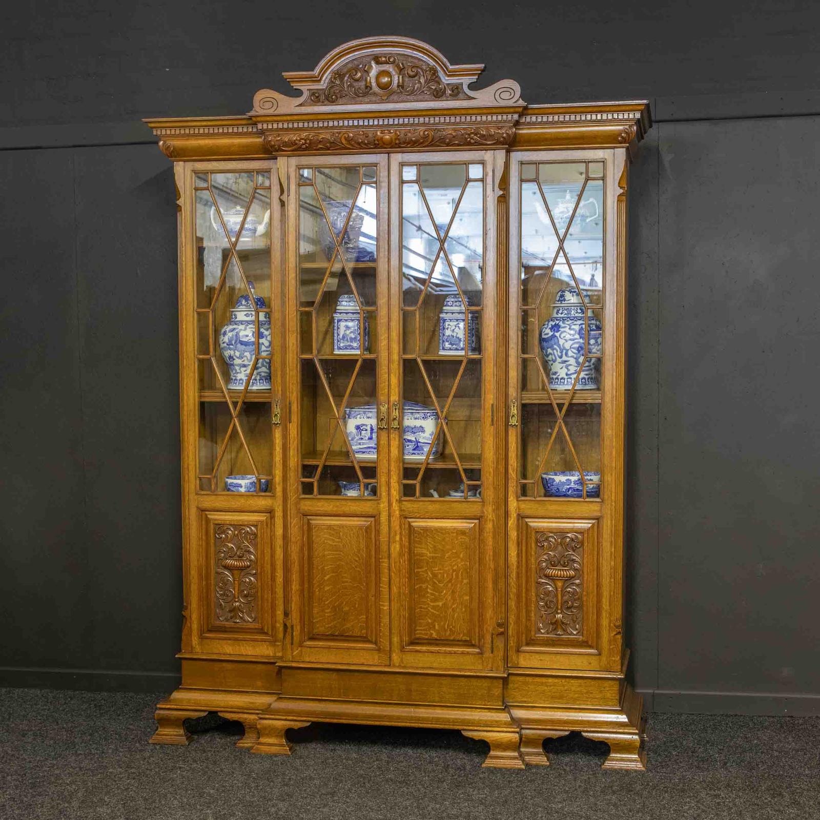 Edwardian Breakfront Bookcase (1 of 16)