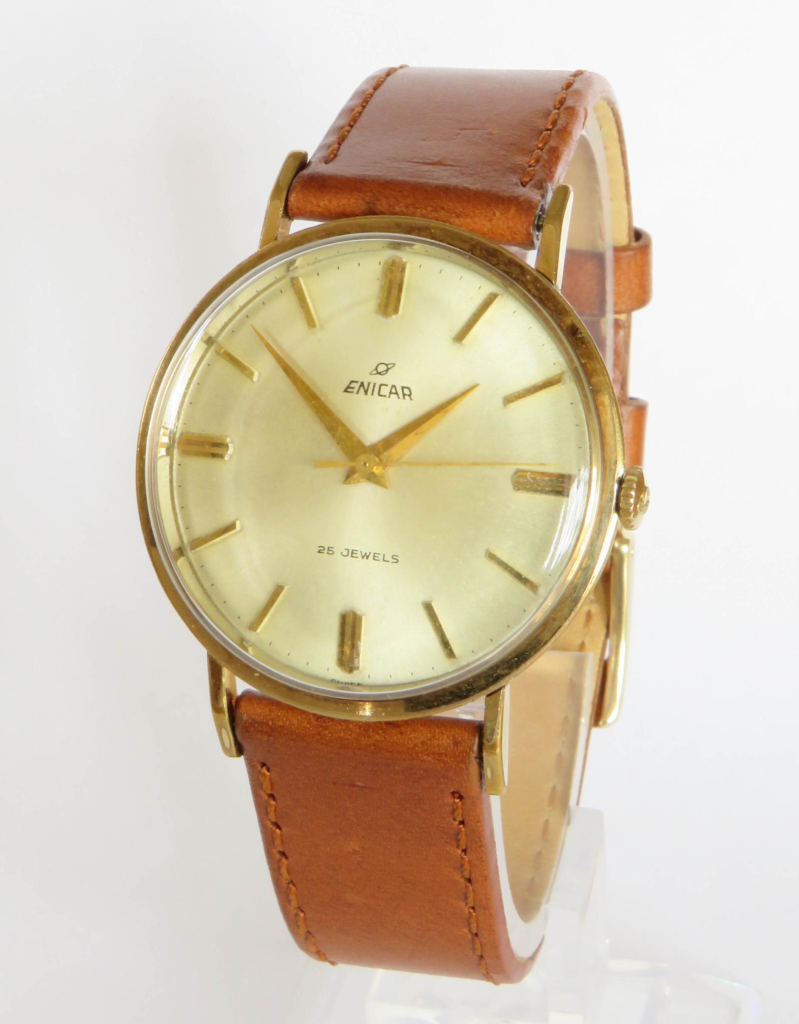 Watch : Gents 1950s Enicar Wrist Watch (1 of 5)
