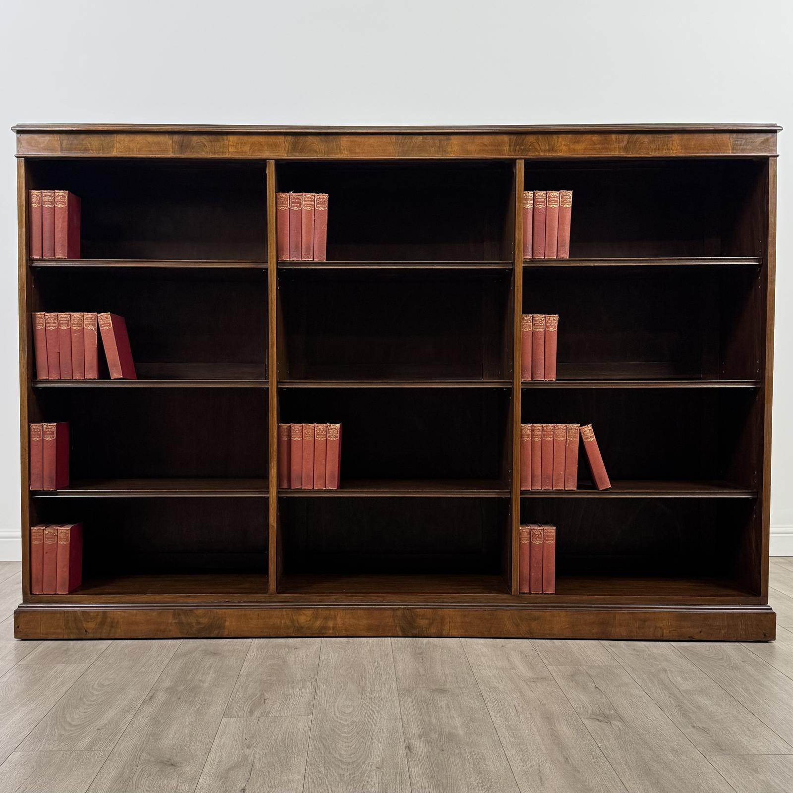 Antique 20th Century Large Open Bookcase In Mahogany (1 of 10)