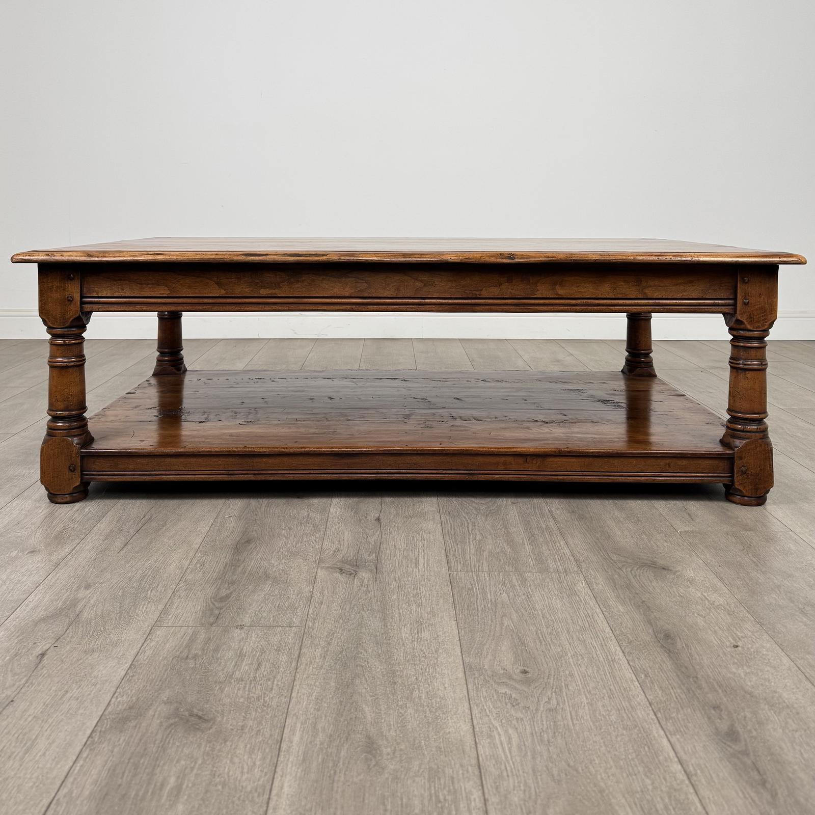 Antique 20th Century Large Coffee Table In Cherry Wood (1 of 9) Antique 20th Century Large Coffee Table In Cherry Wood (1 of 9)