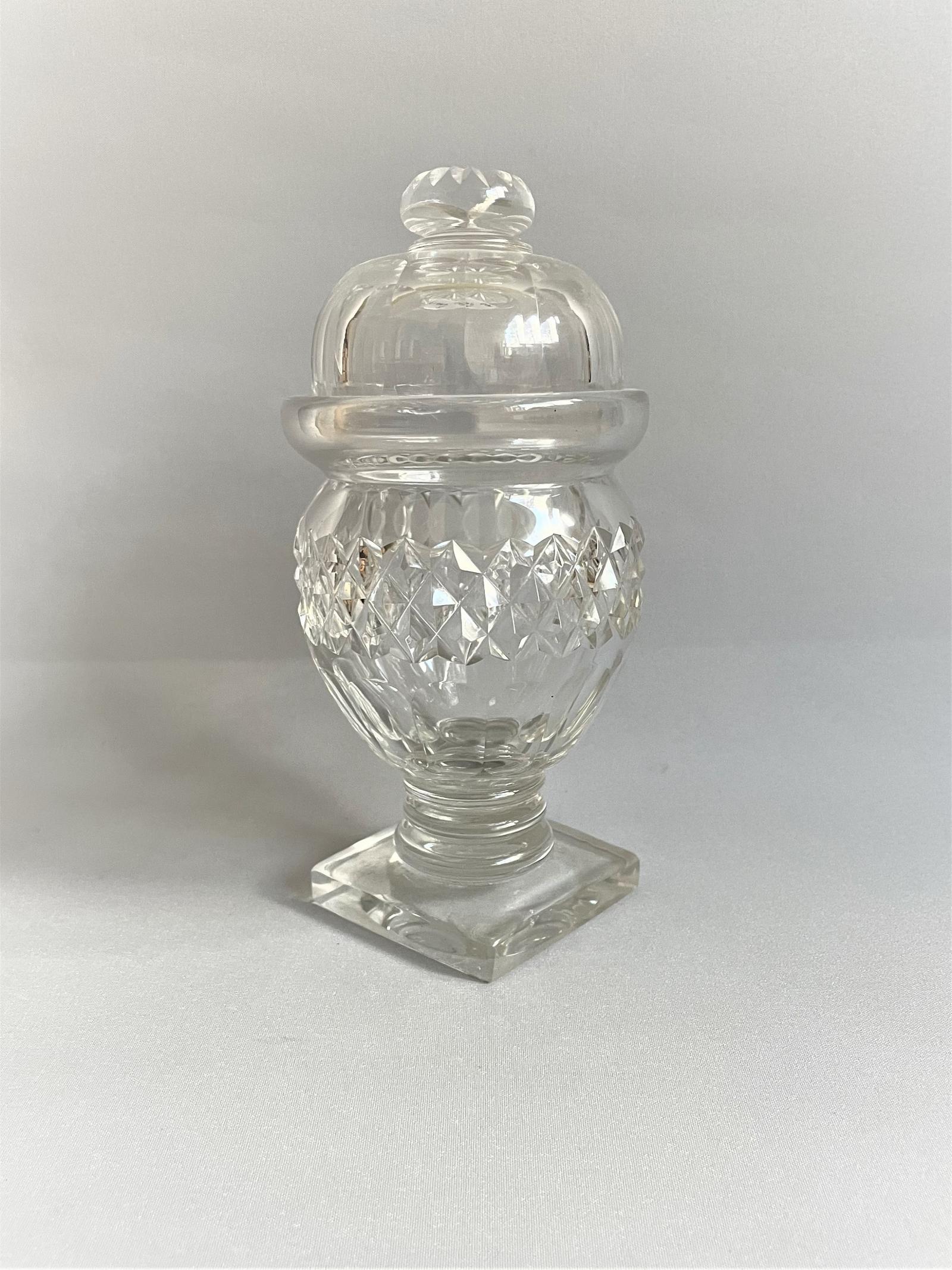 Gorgeous Victorian Cut Glass Bonboniere / Preserve Jar (1 of 6)