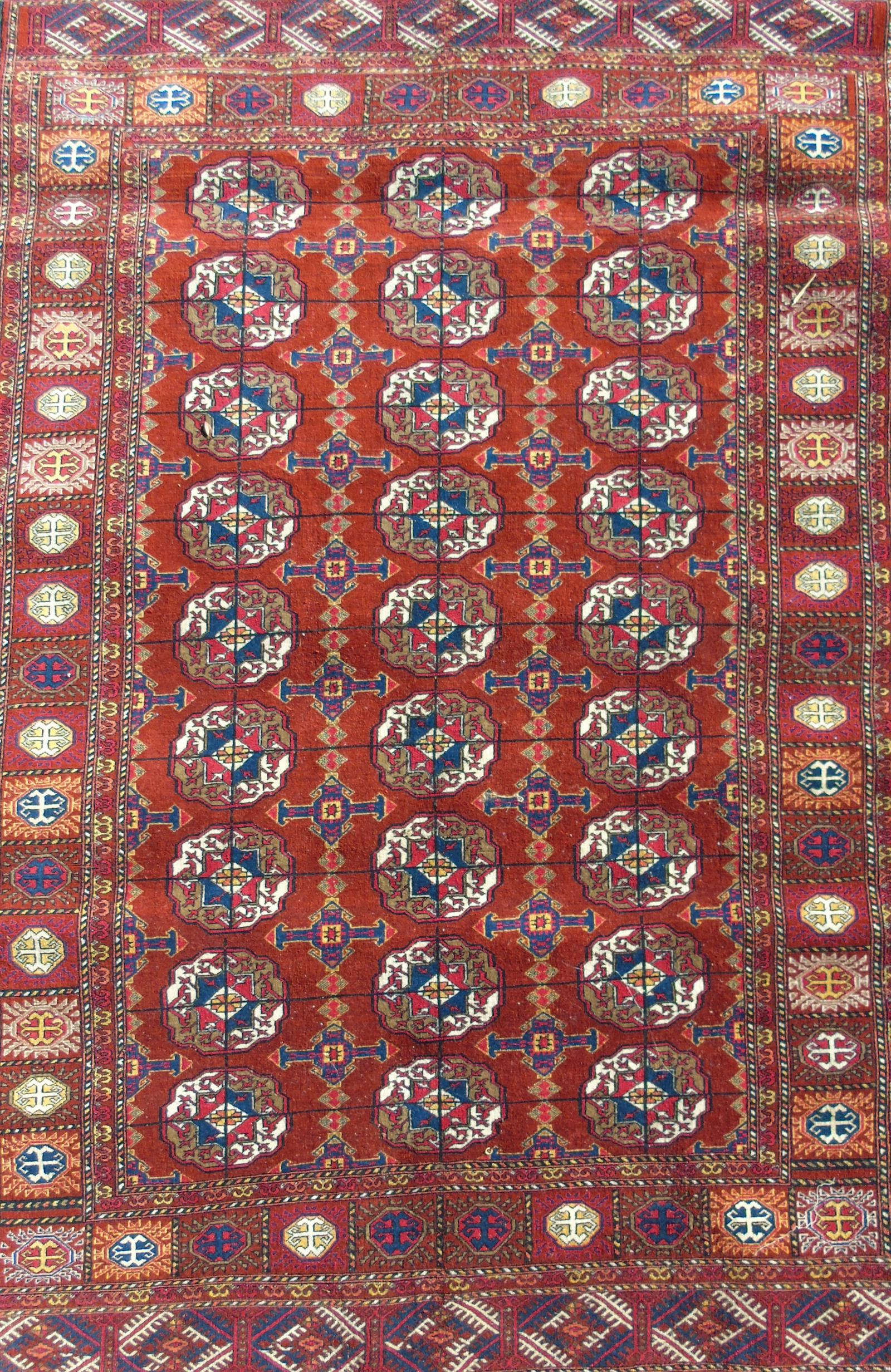 Good Tekke Turkman Carpet c.1930 (1 of 8)