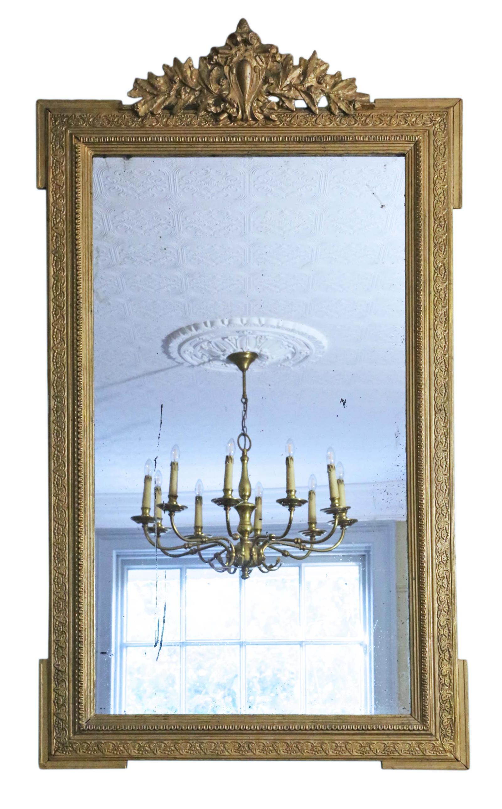 19th Century Gilt  Overmantle / Wall Mirror (1 of 10)