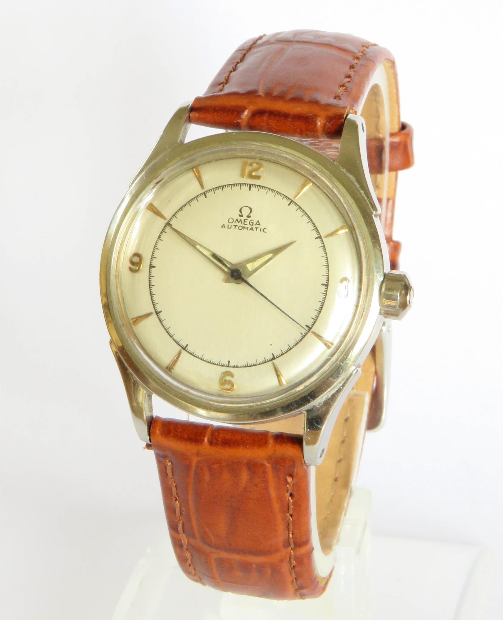 Watch : Gents Omega Bumper Automatic Wrist Watch, 1950 (1 of 5)