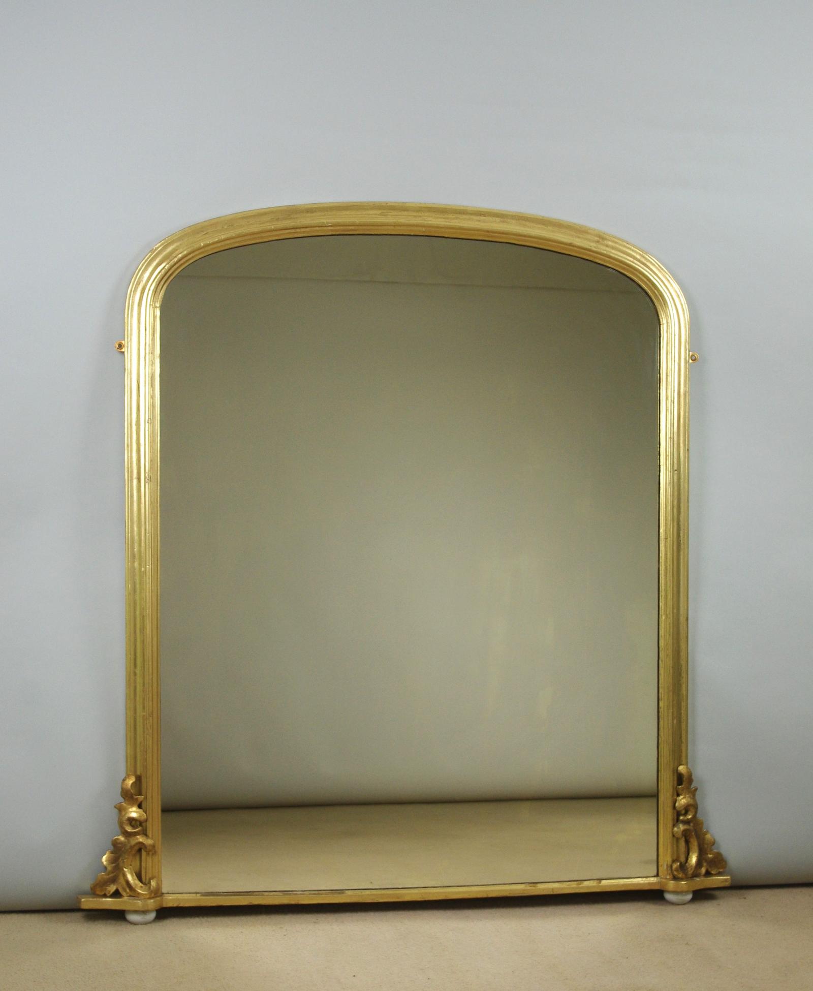 Victorian Giltwood Arch Top Overmantle Mirror (1 of 8) Victorian Giltwood Arch Top Overmantle Mirror (1 of 8)