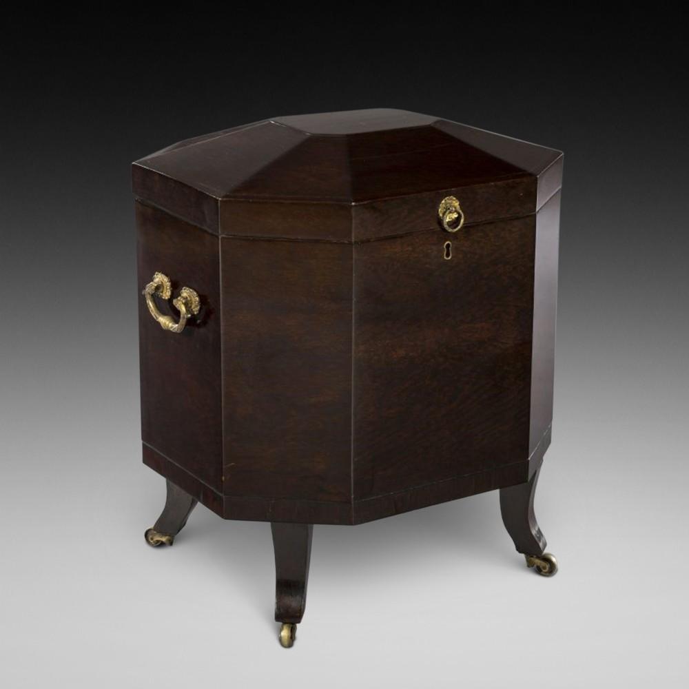 Early Victorian Rare Partridge Wood Copper Lined Wine Cooler (1 of 6) Early Victorian Rare Partridge Wood Copper Lined Wine Cooler (1 of 6)