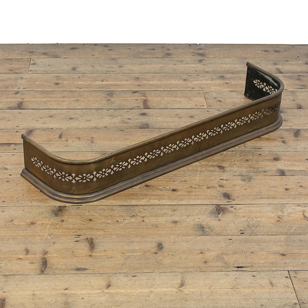 Antique Brass Fire Fender (1 of 7)