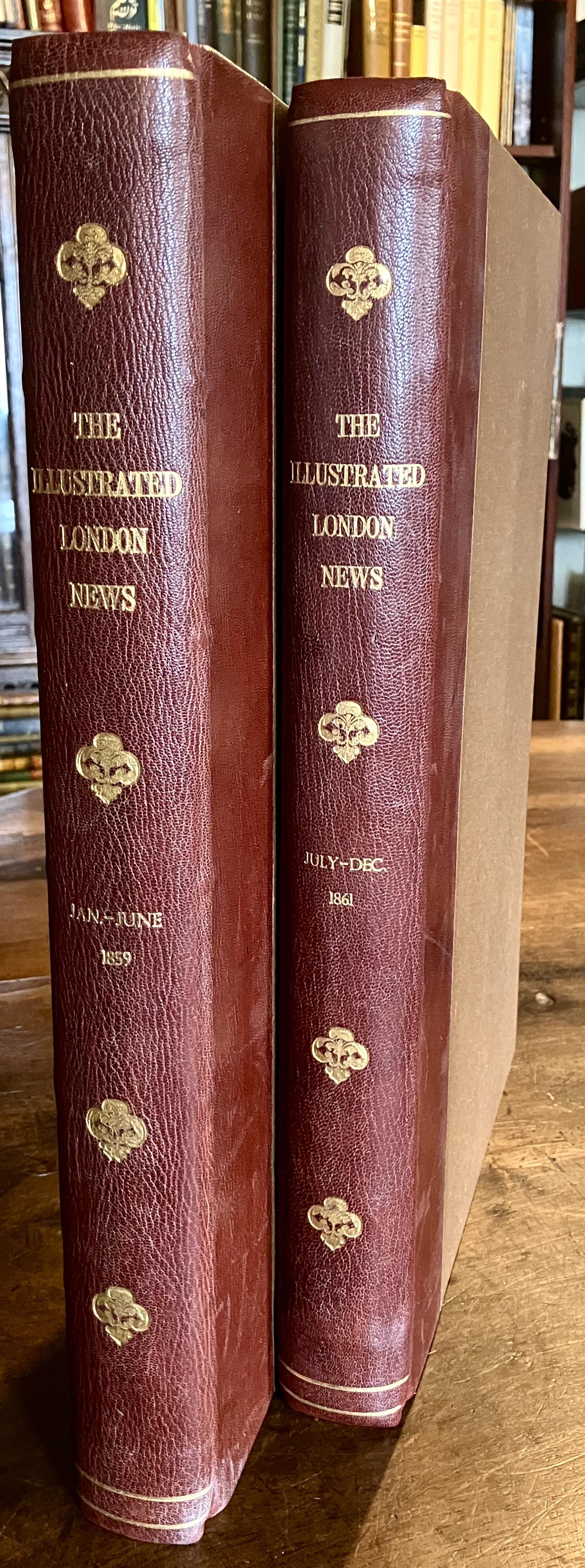 1859-1861 Illustrated London News 2 x Leather Vols American Civil War + Trollope (1 of 5) 1859-1861 Illustrated London News 2 x Leather Vols American Civil War + Trollope (1 of 5)