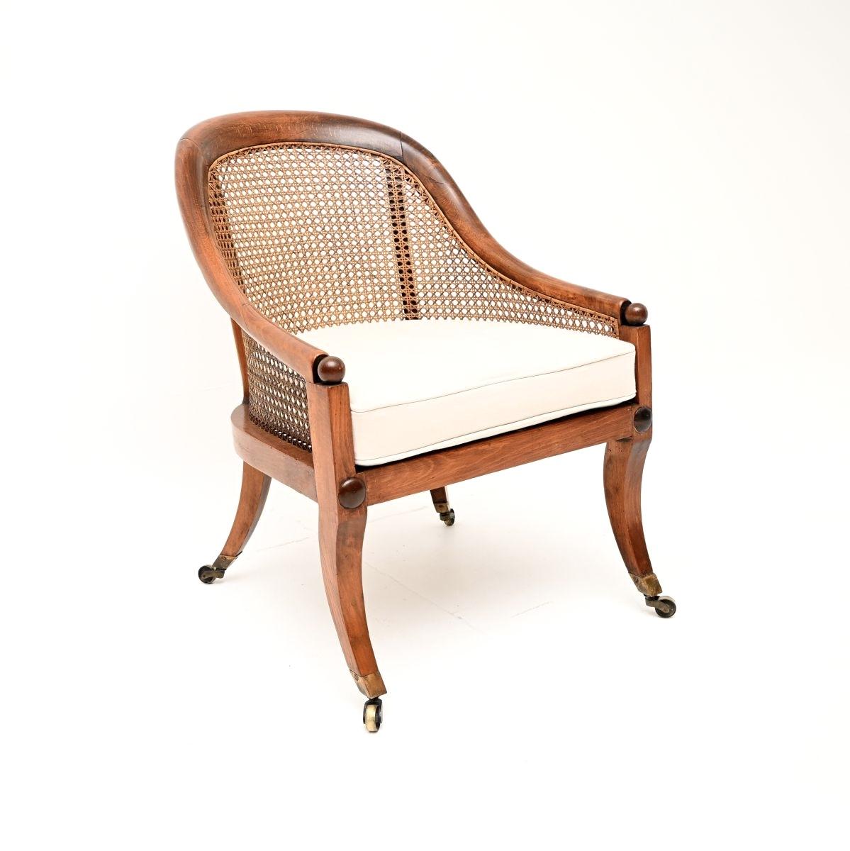 Antique Regency Period Caned Armchair (1 of 10) Antique Regency Period Caned Armchair (1 of 10)