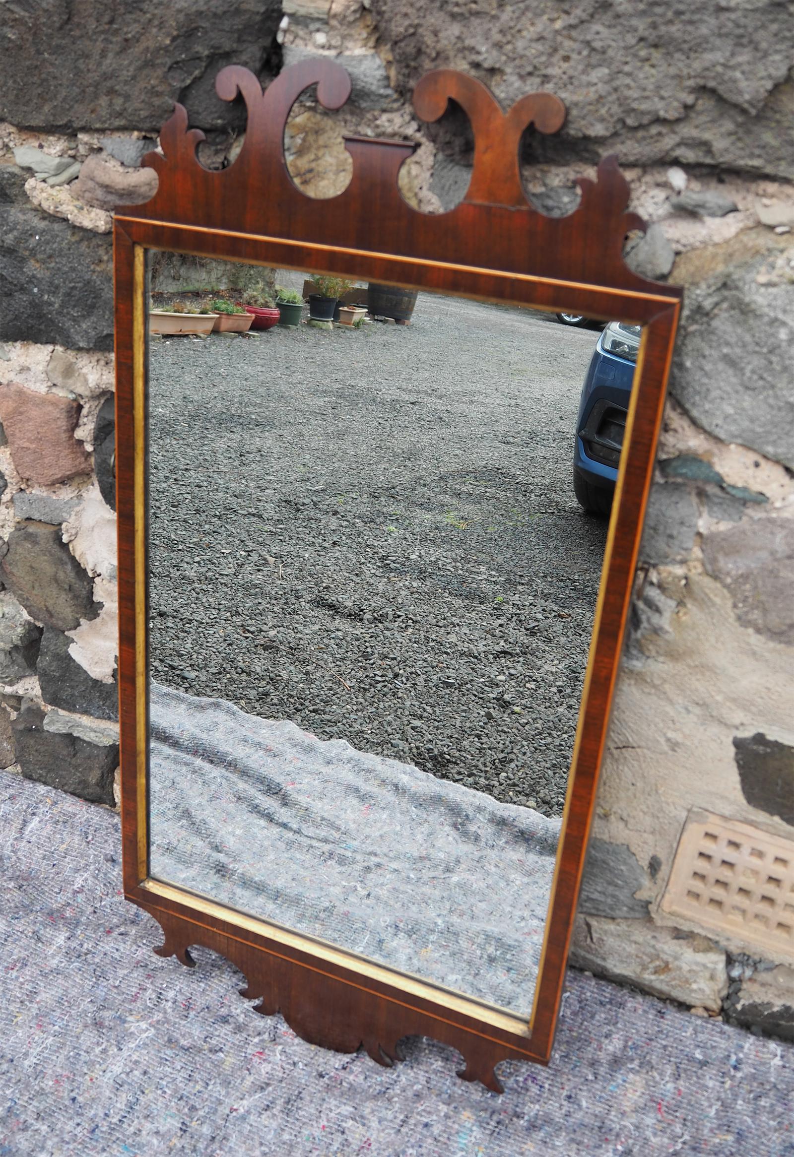 Large Georgian Mahogany Wall Mirror (1 of 6) Large Georgian Mahogany Wall Mirror (1 of 6)