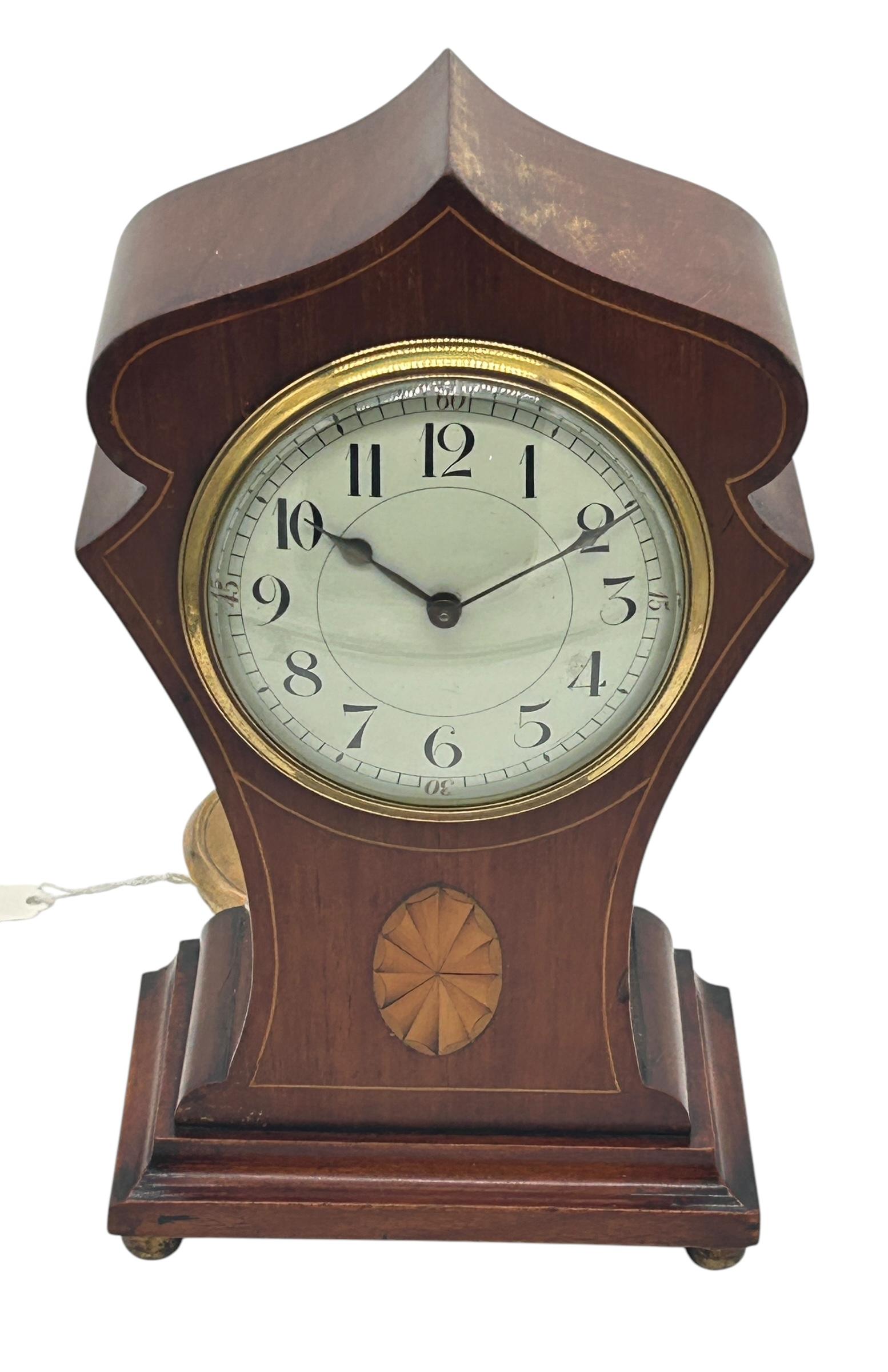 Fantastic Edwardian Art Nouveau Tulip Shape Mantel Clock – ca 1905 (1 of 8)