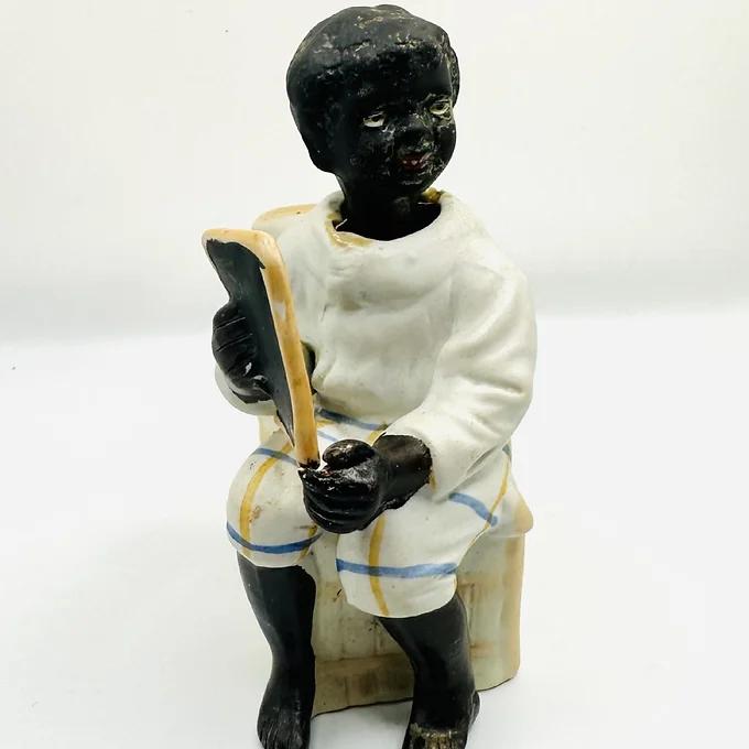 Rare 19th Century Bisque Porcelain Scholar c.1870 (1 of 2)