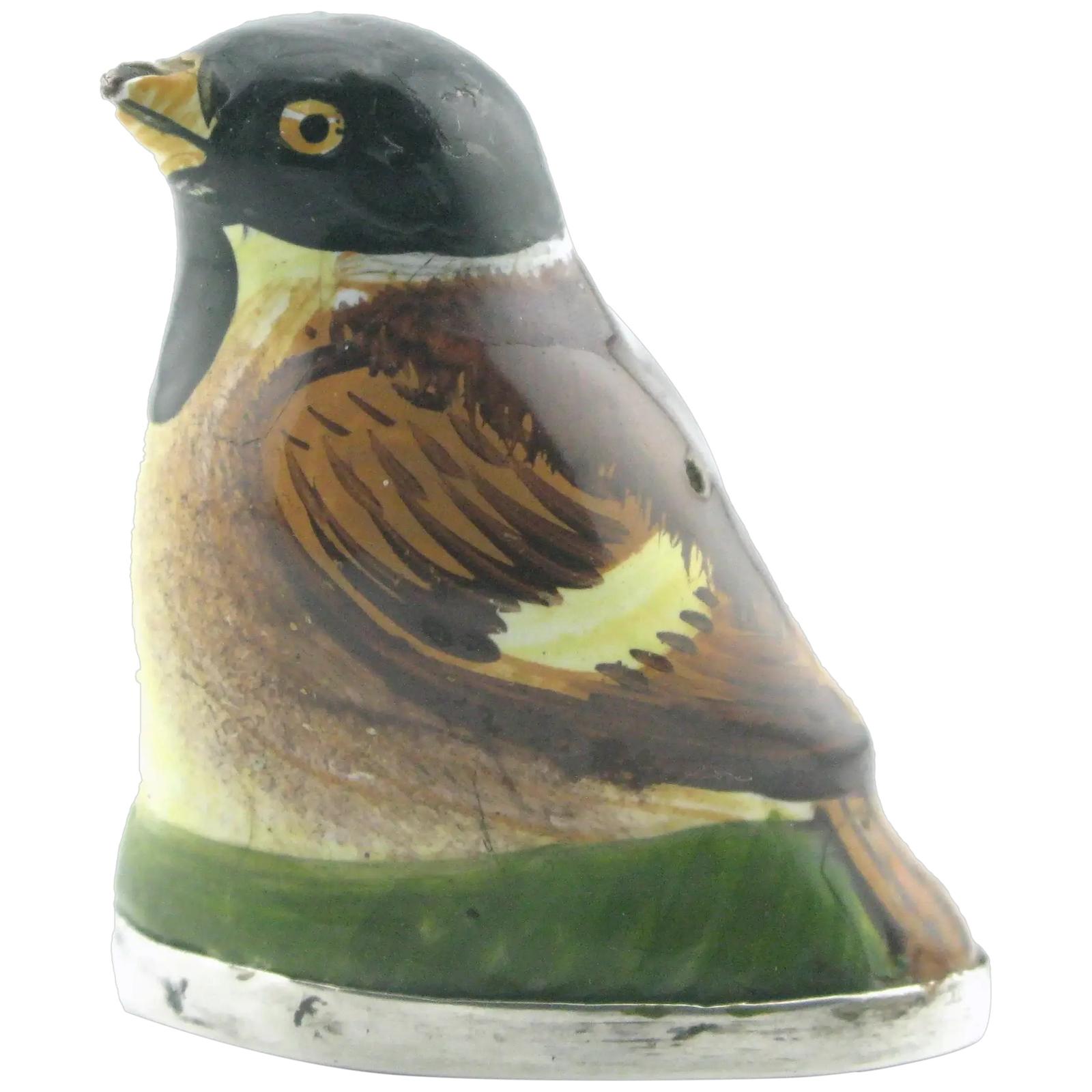 Unusual 18th Century Bilston Enamel Bird Bonbonniere or Patch Box (1 of 15)