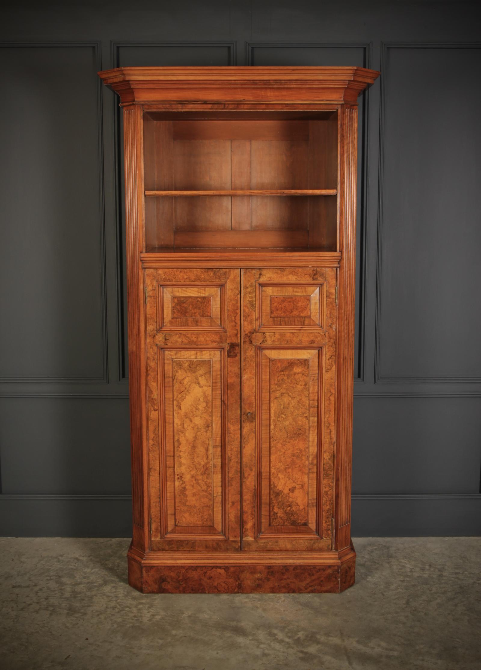 Rare Slim Burr Walnut Cupboard (1 of 13)