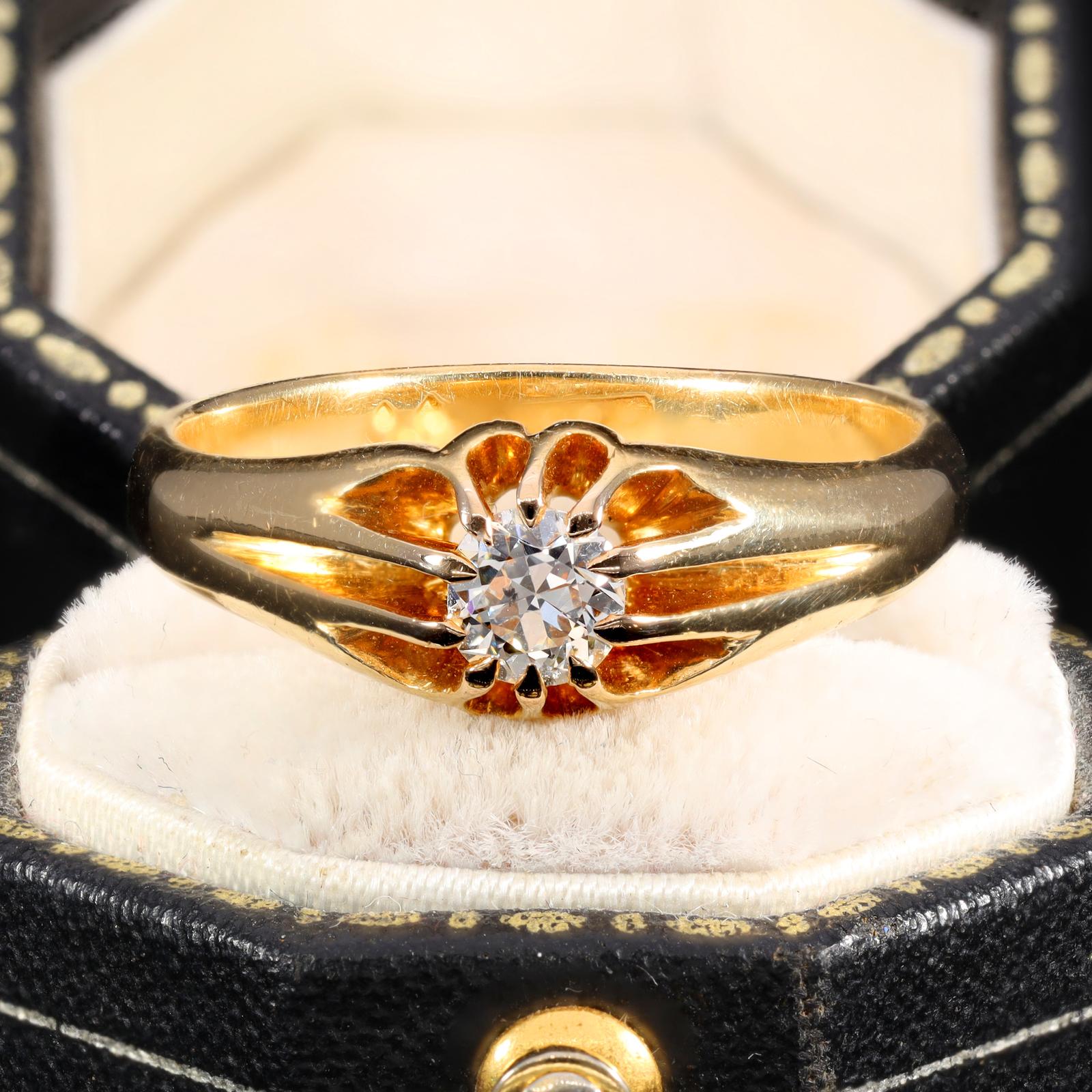 The Vintage Brilliant Cut Solitaire Diamond Classic Ring (1 of 9)
