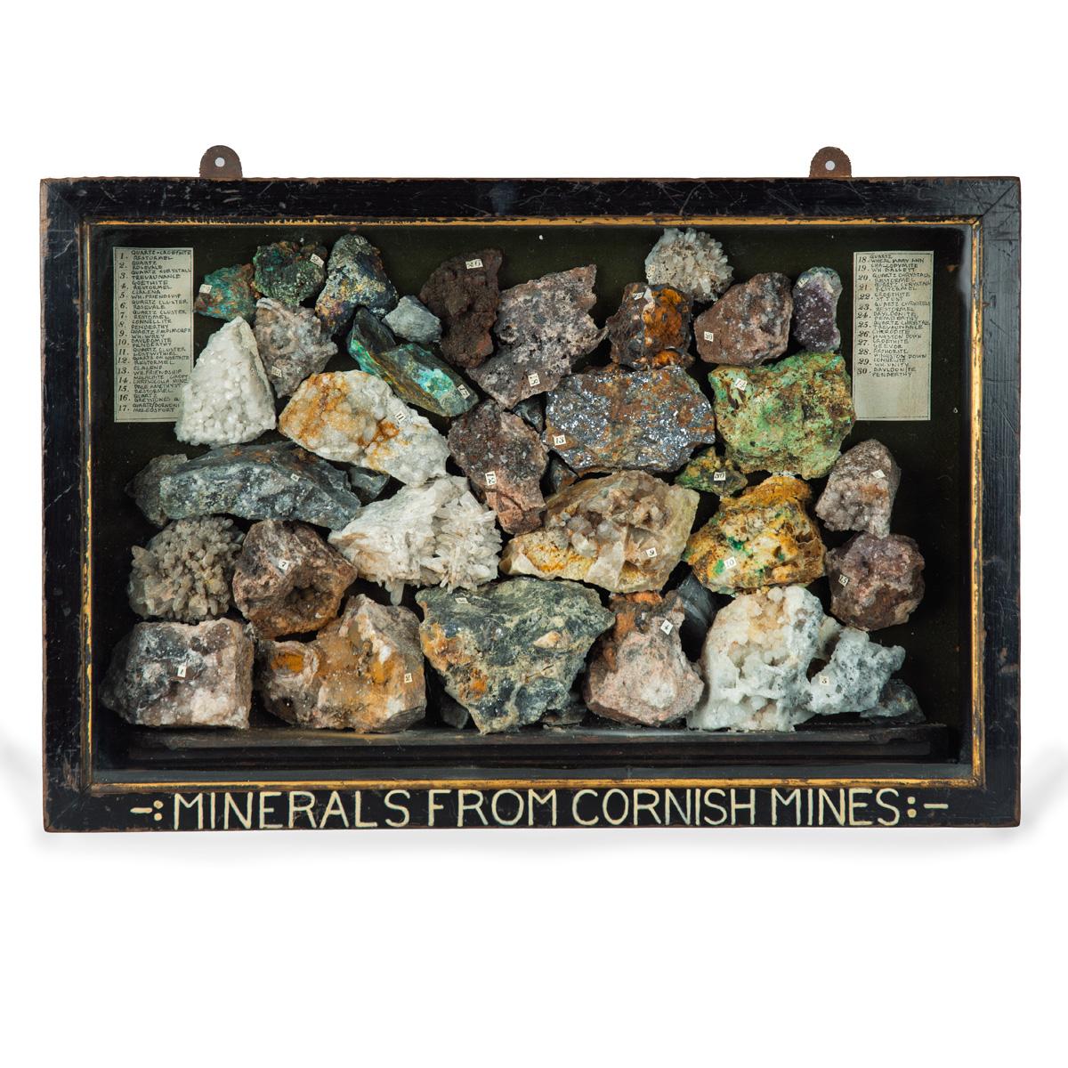 Boxed Collection of 30 Cornish Minerals (1 of 5)