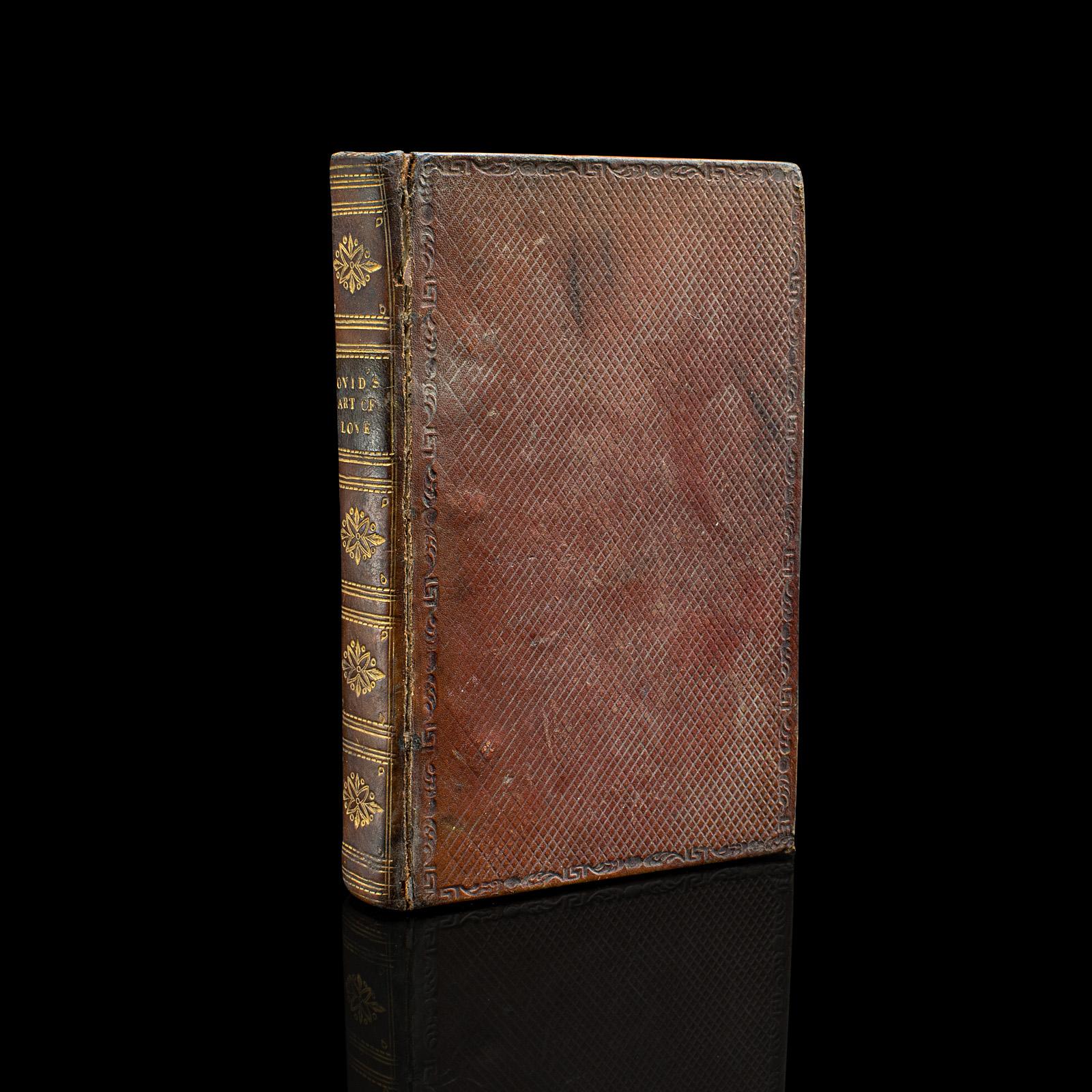 Antique Book, Ovid's Art of Love, English, Roman Period, Bound, Regency, c.1824 (1 of 10)