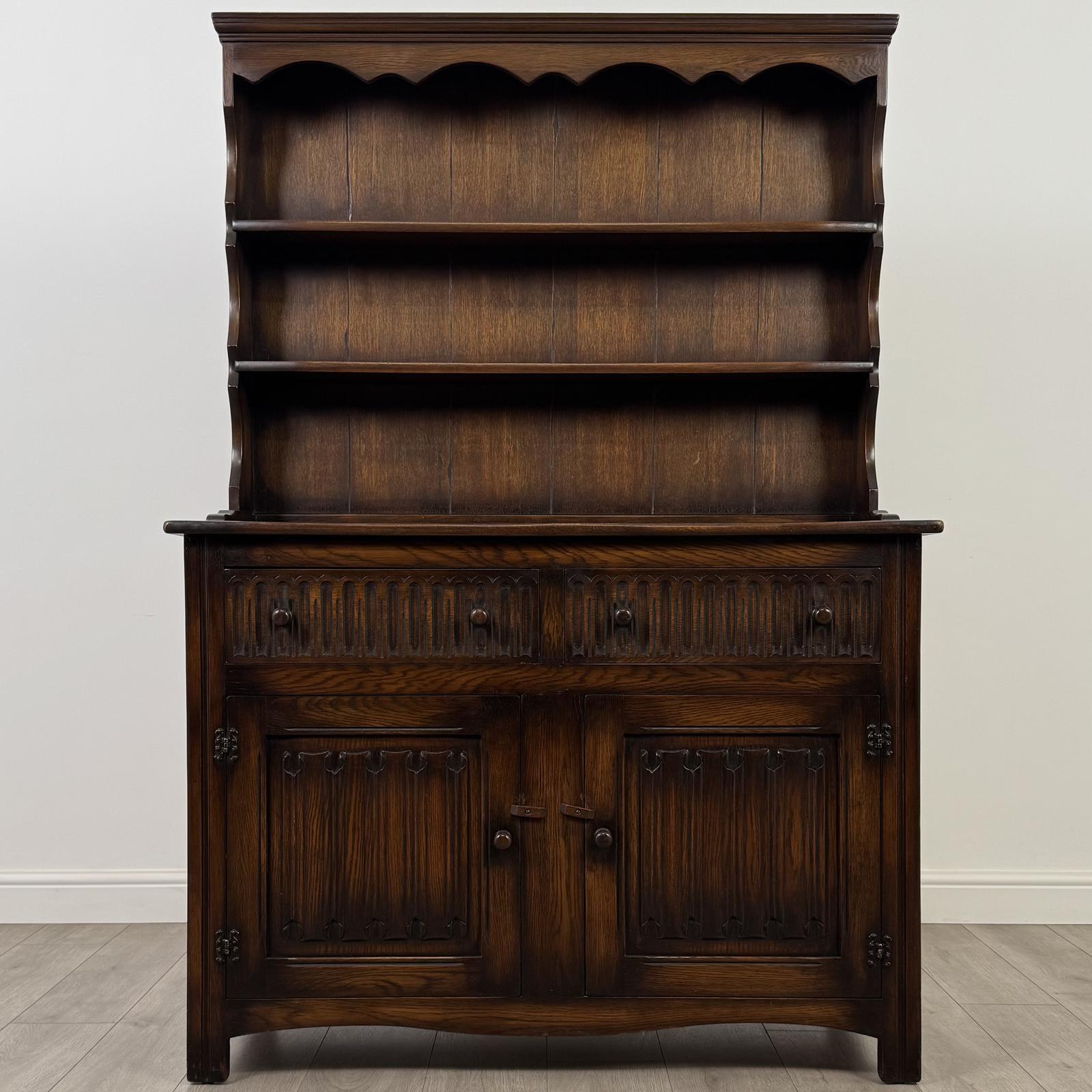 Antique 20th Century Linenfold Dresser in Oak (1 of 12) Antique 20th Century Linenfold Dresser in Oak (1 of 12)