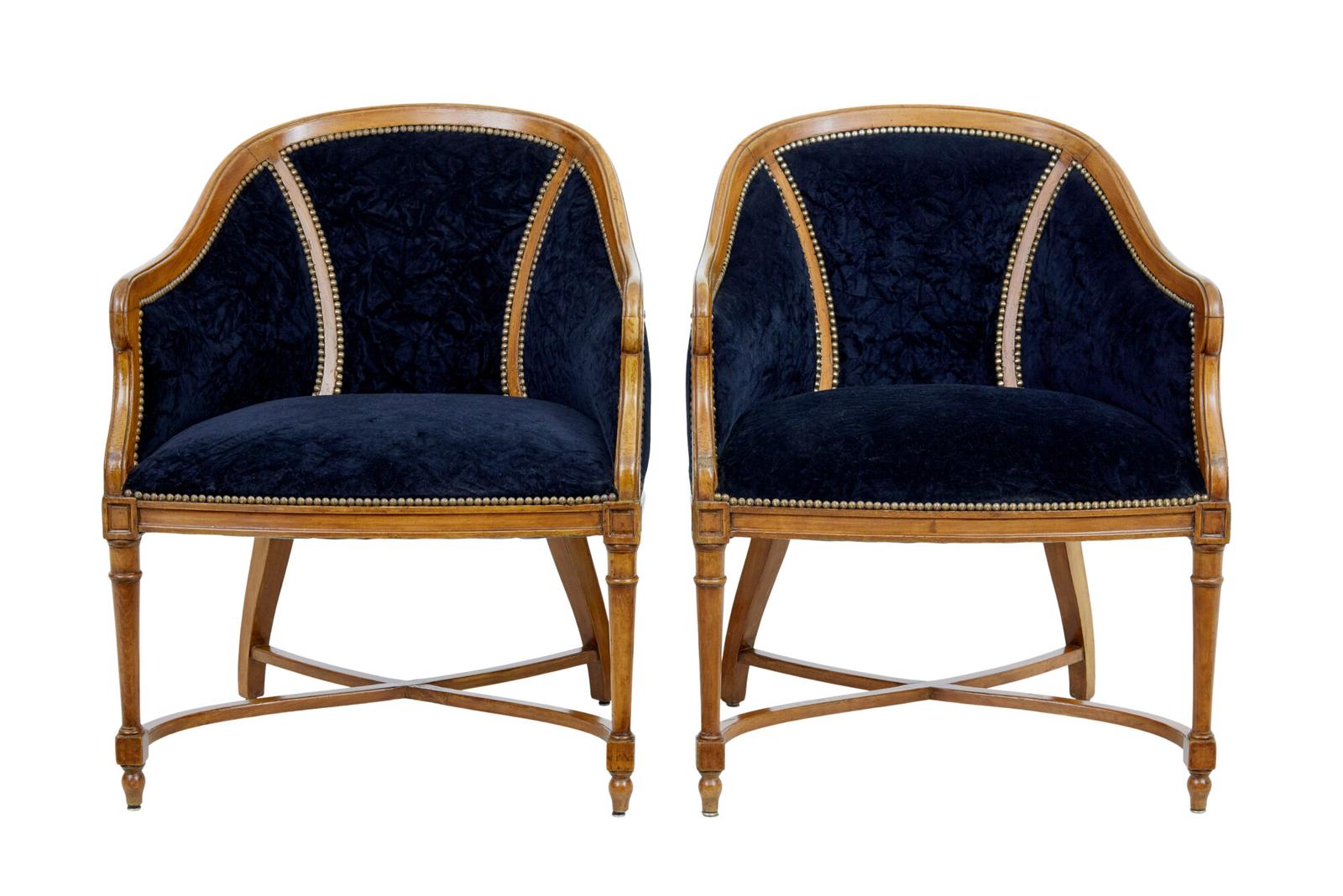 Pair of Early 20th Century Lounge Chairs (1 of 8) Pair of Early 20th Century Lounge Chairs (1 of 8)