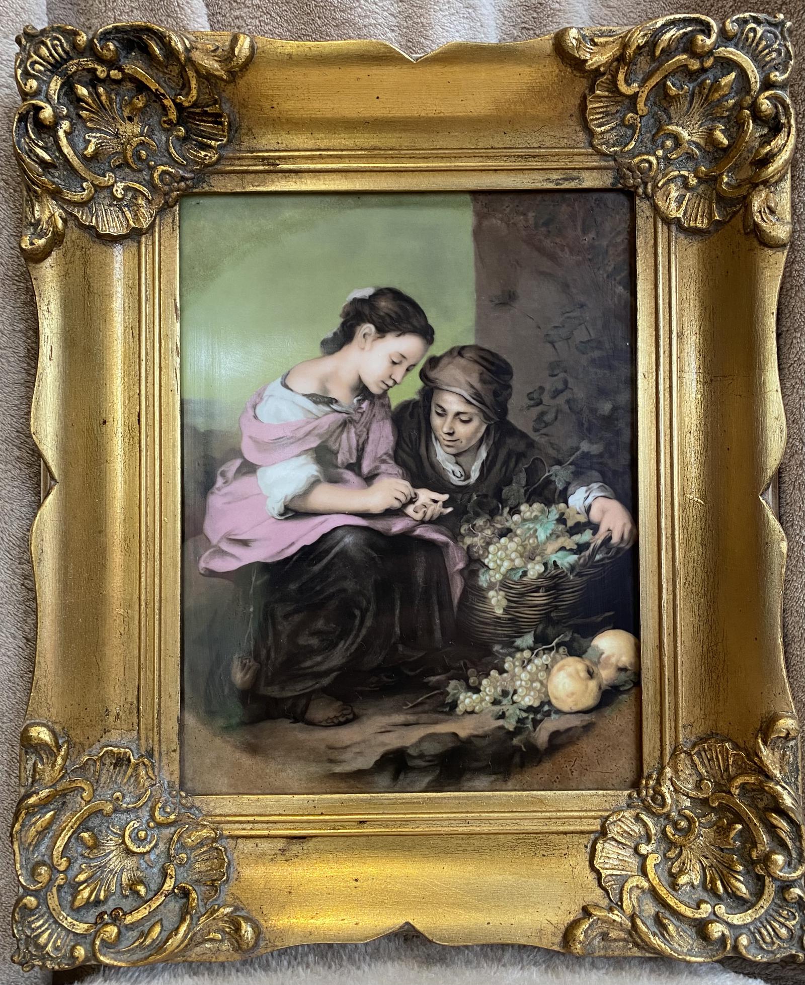 Vienna Style, Continental Porcelain Plaque (1 of 5)