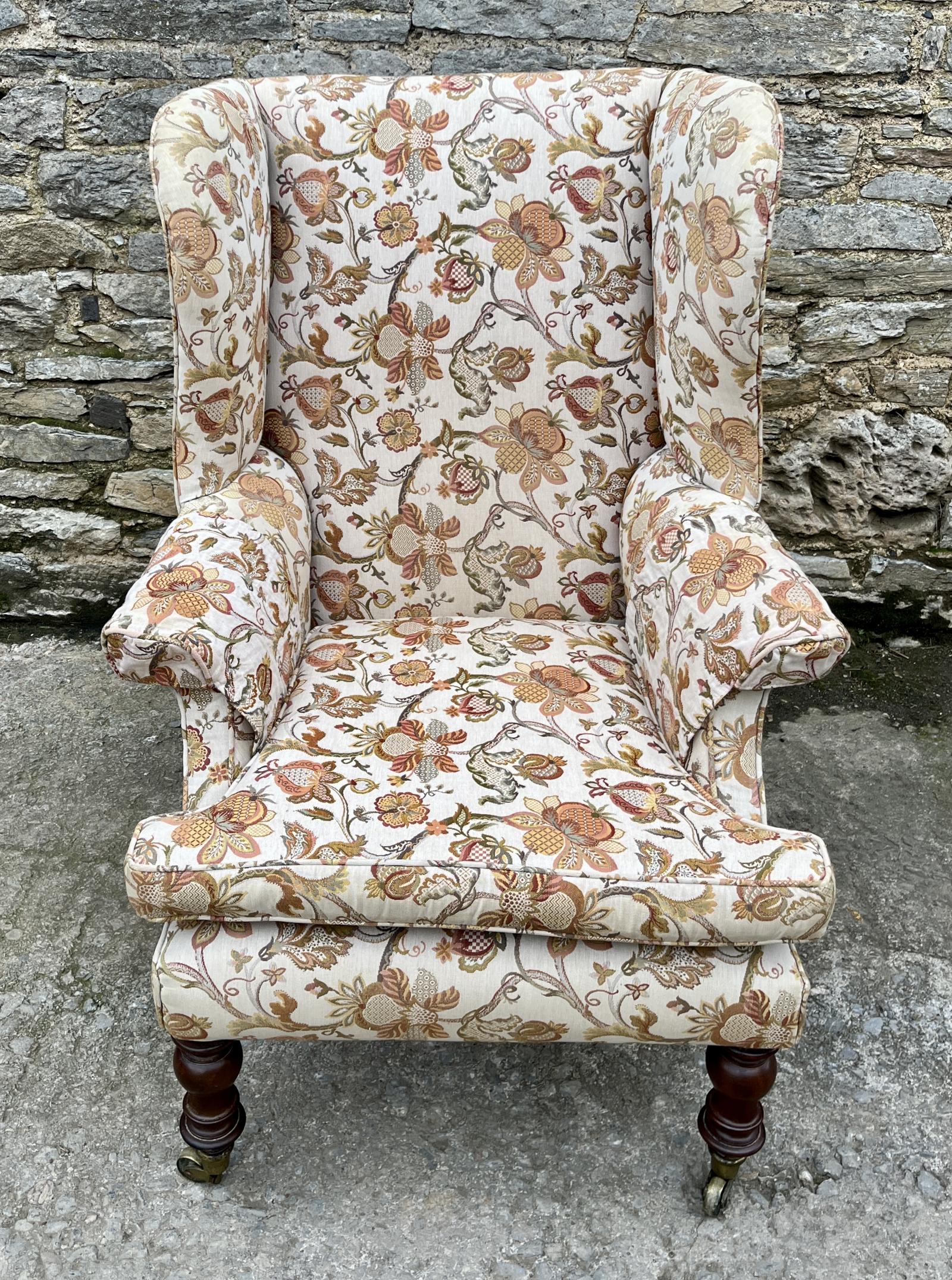 Victorian Wing Armchair (1 of 21)