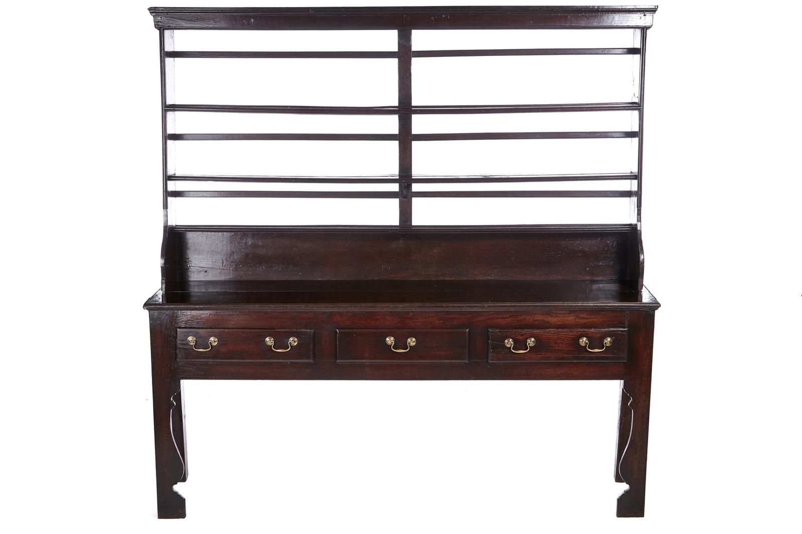 Fine 18th Century Antique Oak Welsh Dresser and Plate Rack (1 of 11)