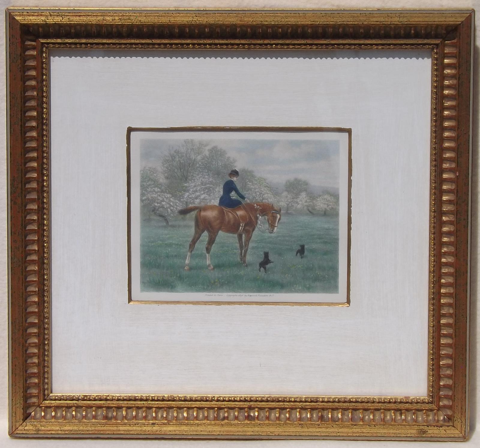 French Sporting Scene with Lady Rider (1 of 1) French Sporting Scene with Lady Rider (1 of 1)