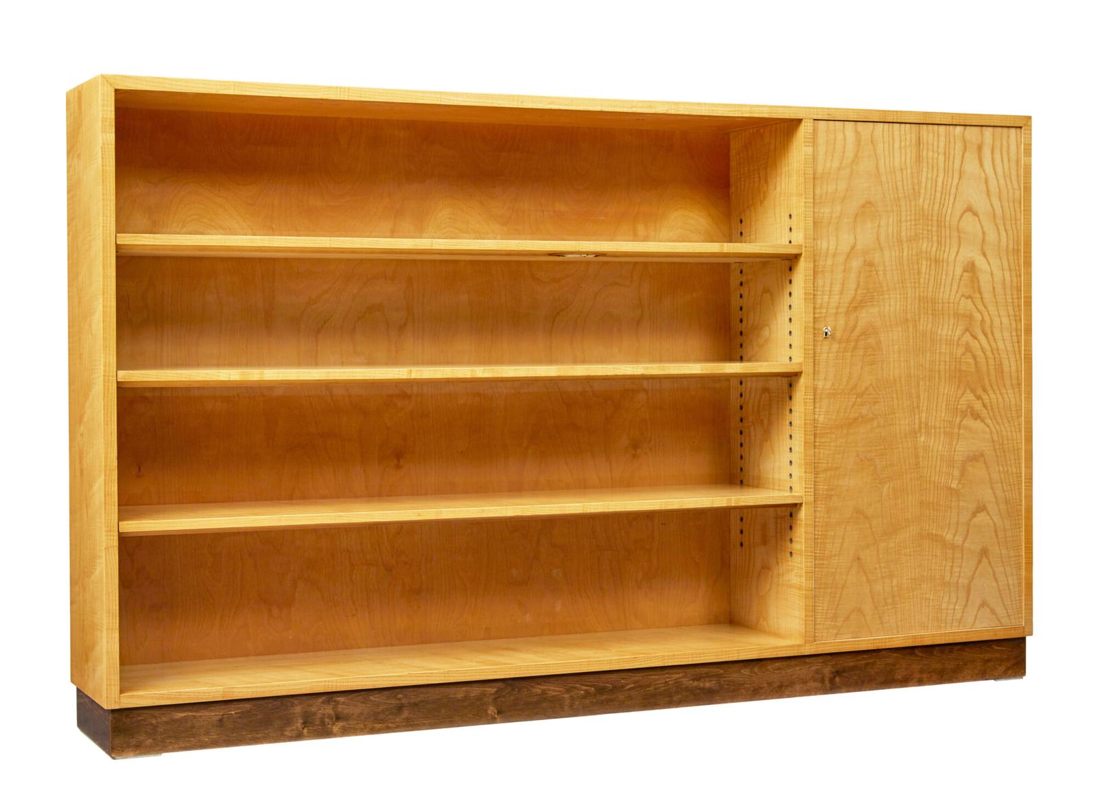 Swedish Mid Century Elm Open Bookcase (1 of 10) Swedish Mid Century Elm Open Bookcase (1 of 10)