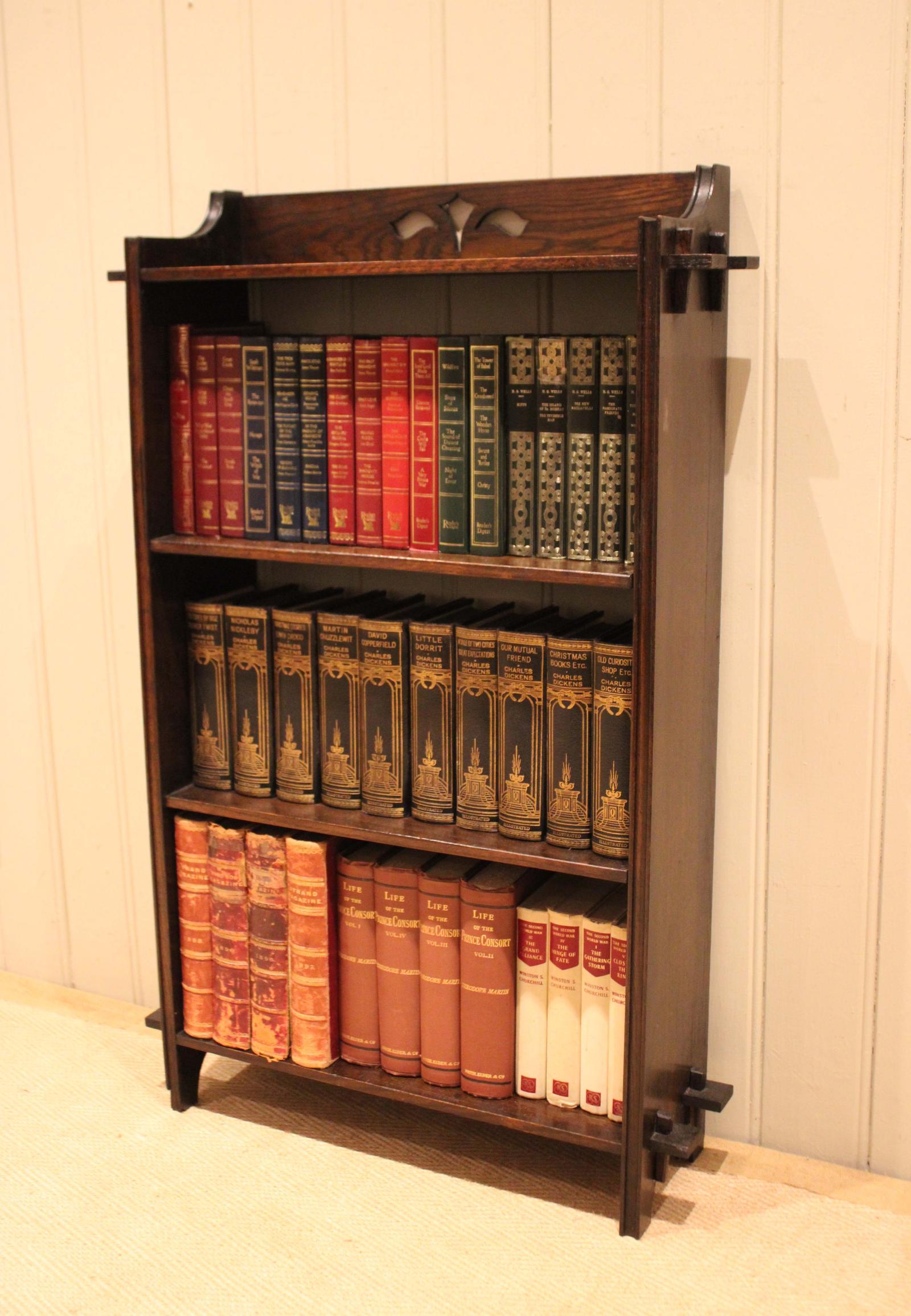Arts & Crafts Style Pegged Oak Open Bookcase (1 of 13) Arts & Crafts Style Pegged Oak Open Bookcase (1 of 13)