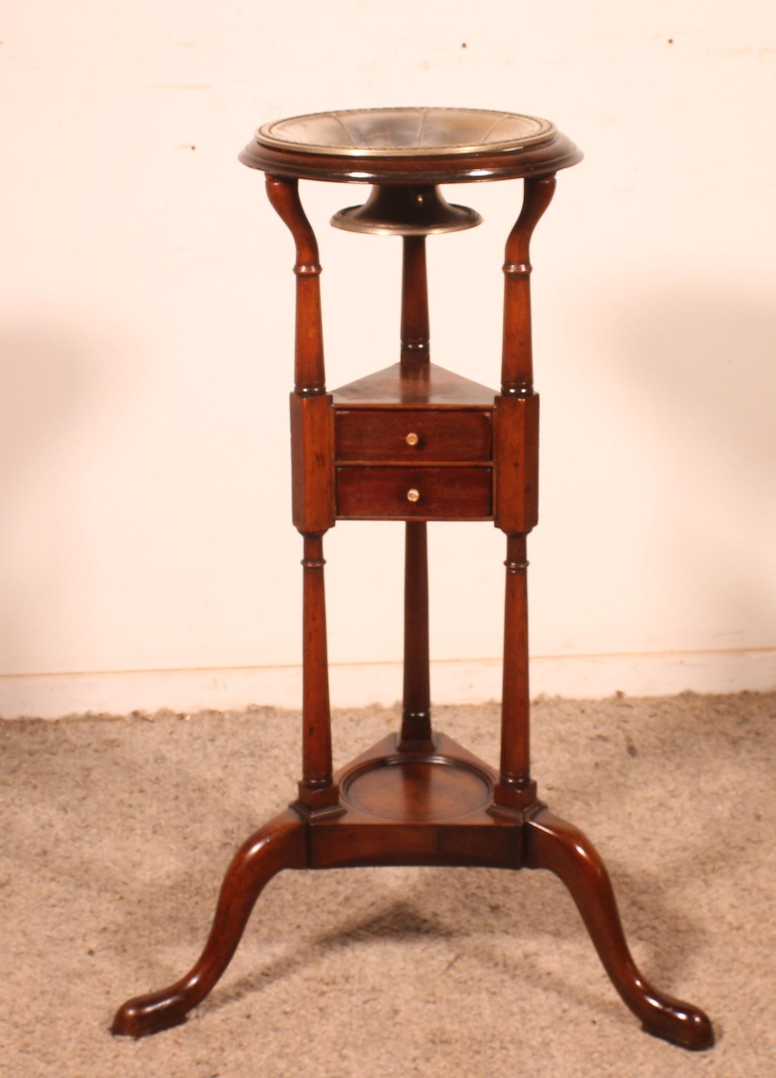 18th Century Mahogany Barber' Table Or Pocket Emptier (1 of 14)