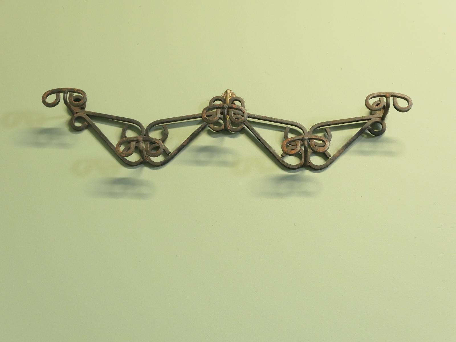 French Wrought Iron Hat and Coat Rack (1 of 5)