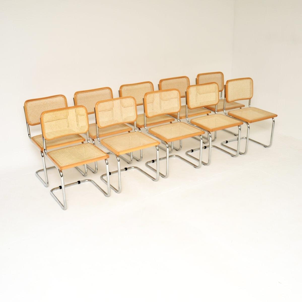 Vintage Set of Ten Italian Cesca Dining Chairs (1 of 15)