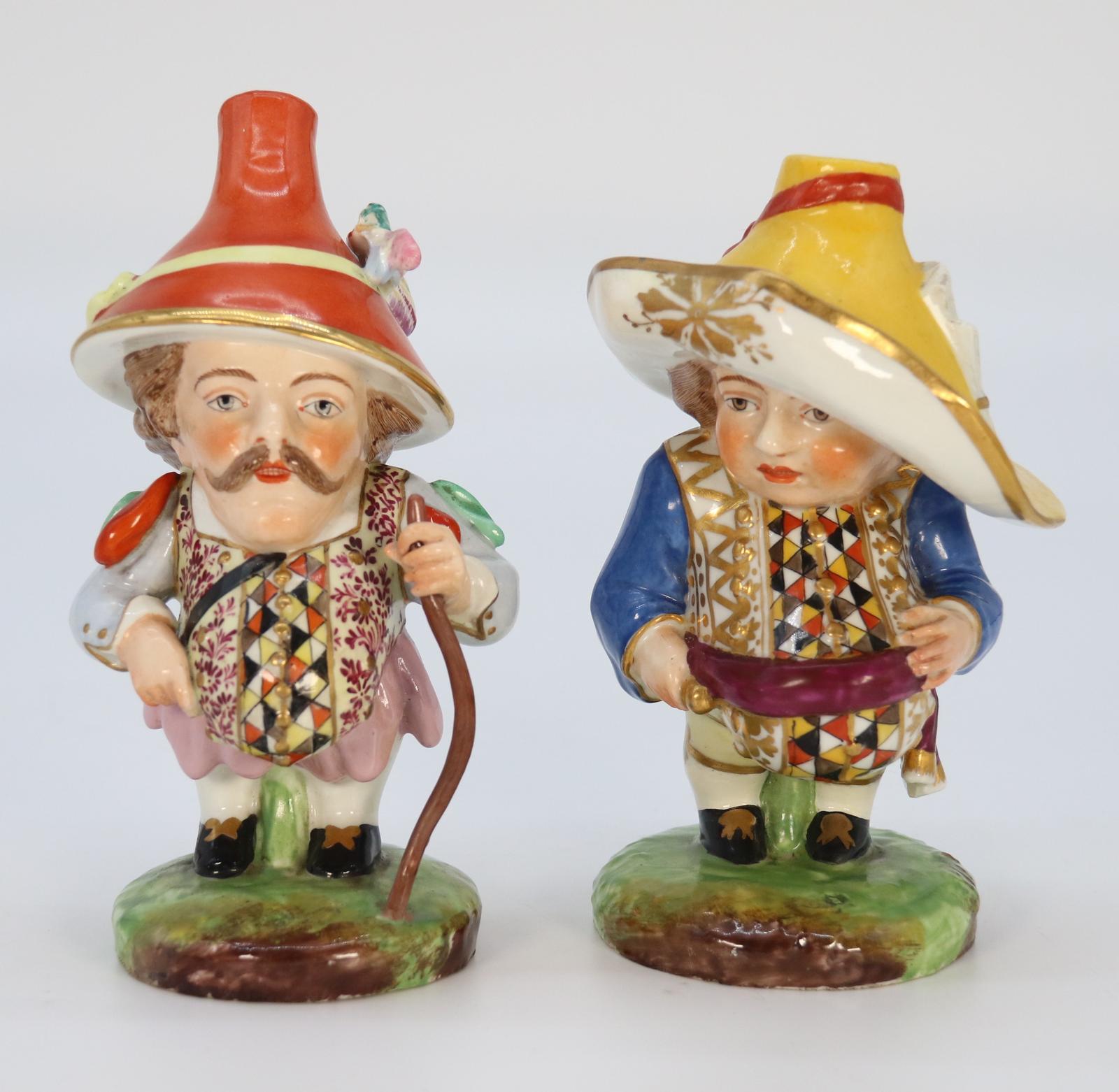 Pair of 19th Century Porcelain Mansion House Dwarfs by Samson of Paris (1 of 32)