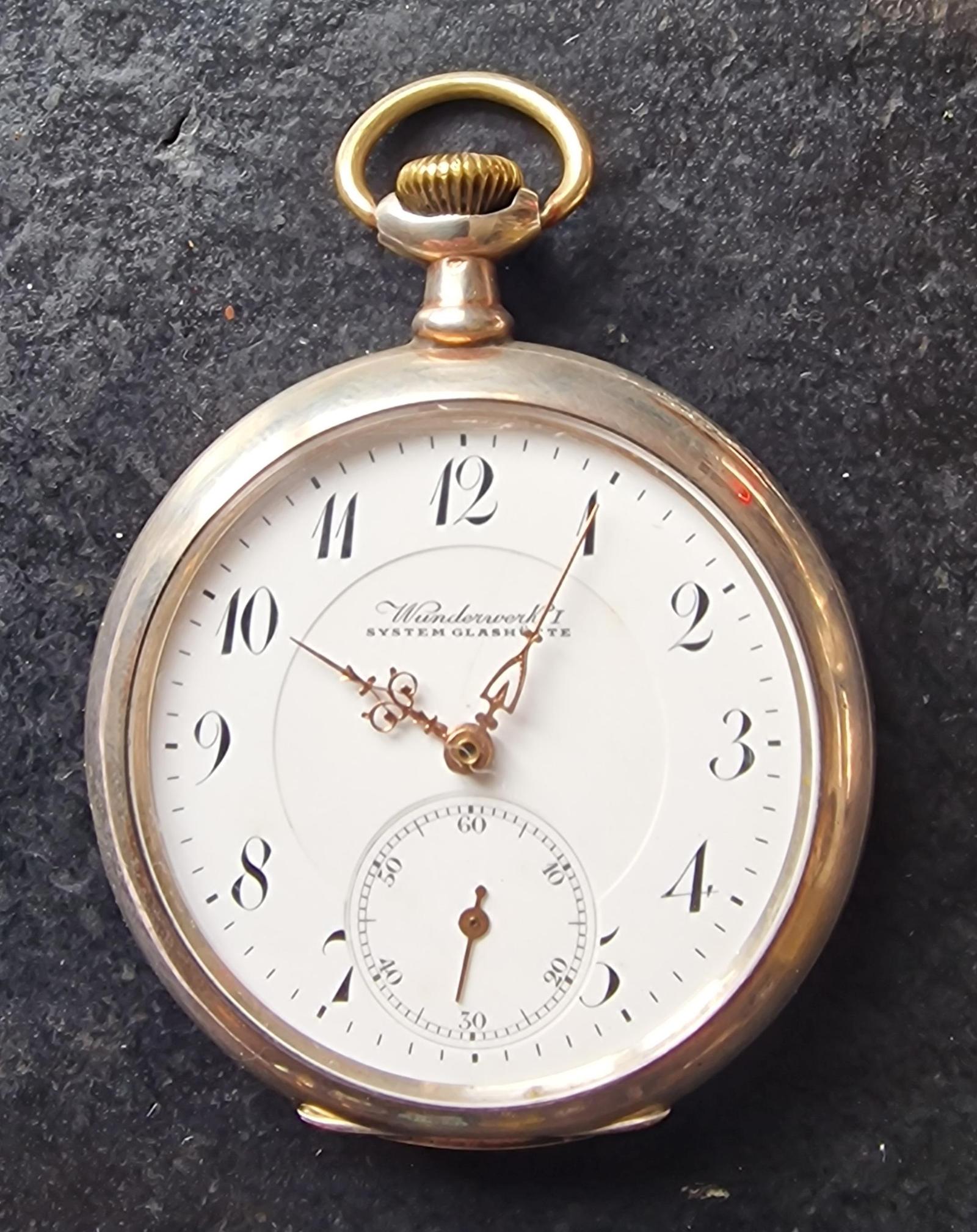 A Wunderwerk Silver Pocket Watch (1 of 5)