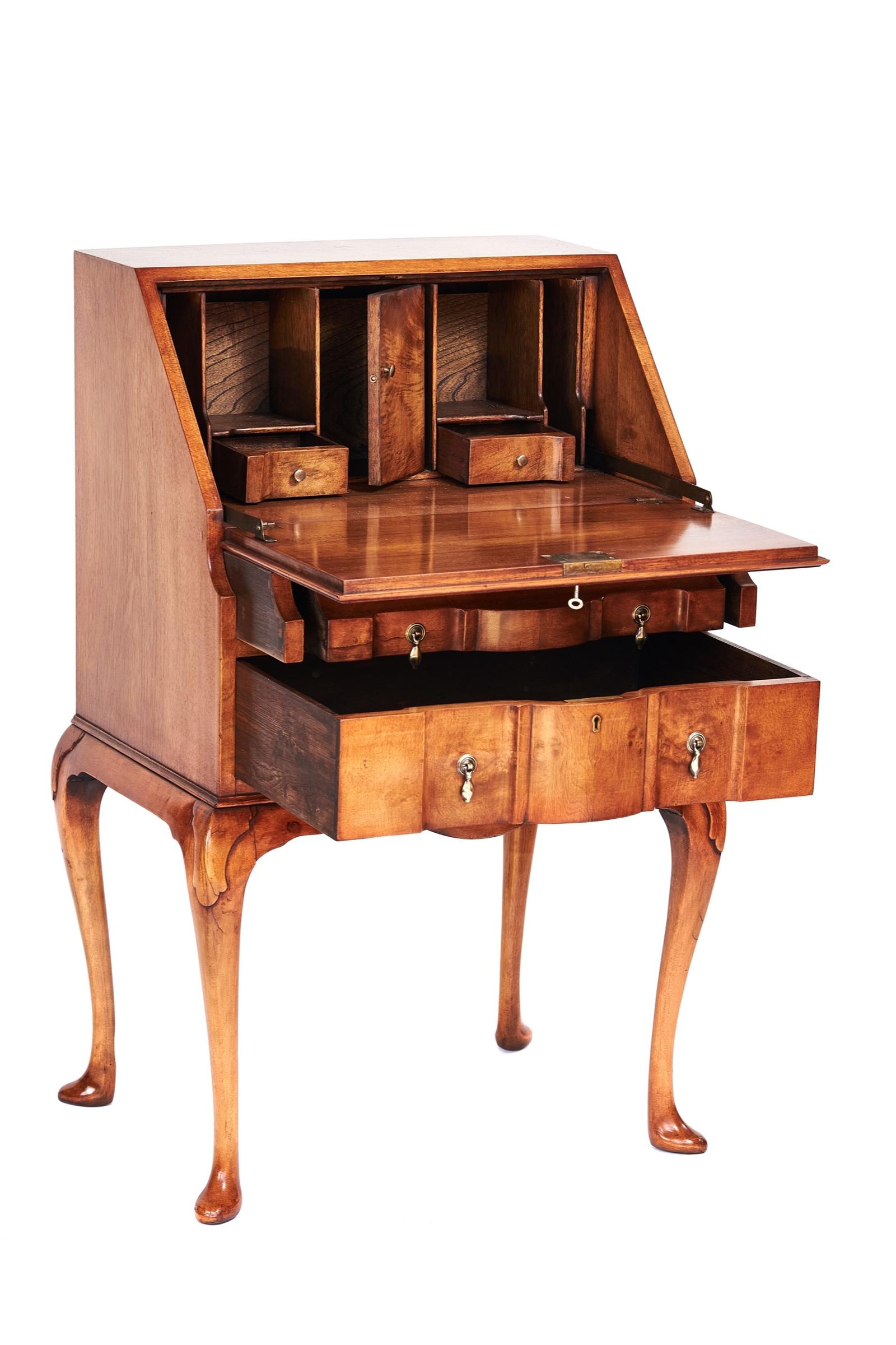 Walnut Queen Anne Style Bureau c.1930 (1 of 6) Walnut Queen Anne Style Bureau c.1930 (1 of 6)