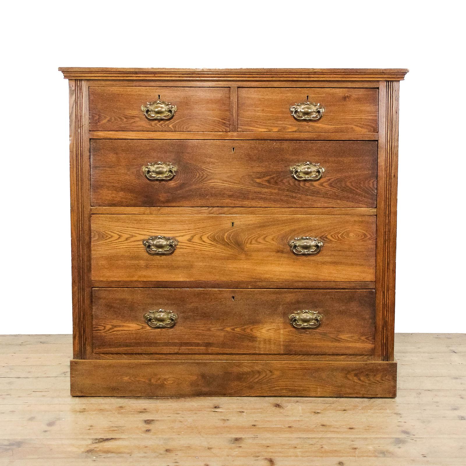 Antique Edwardian Ash Chest of Drawers (1 of 9)