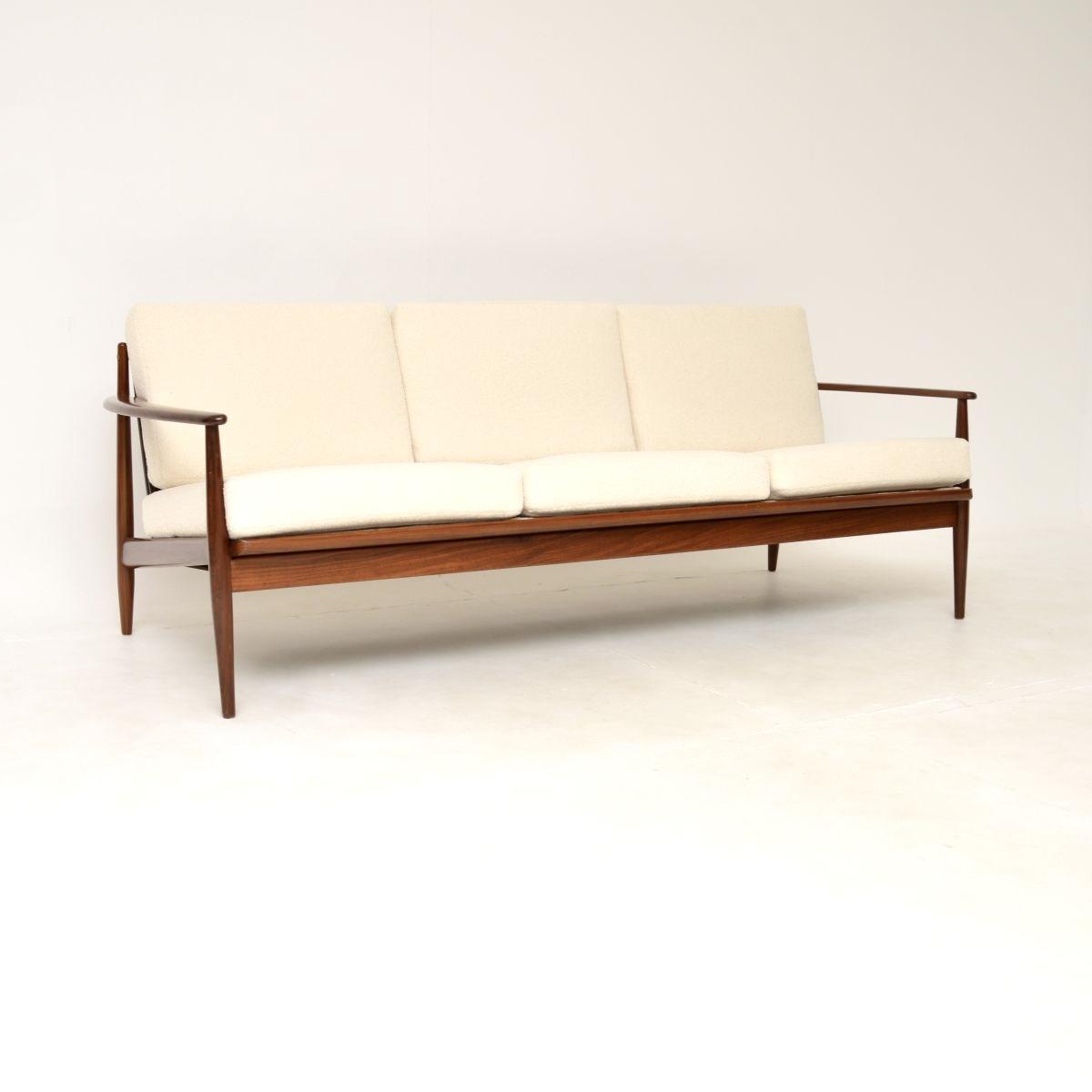 Danish Vintage Afromosia Sofa in the Manner of Grete Jalk (1 of 10) Danish Vintage Afromosia Sofa in the Manner of Grete Jalk (1 of 10)