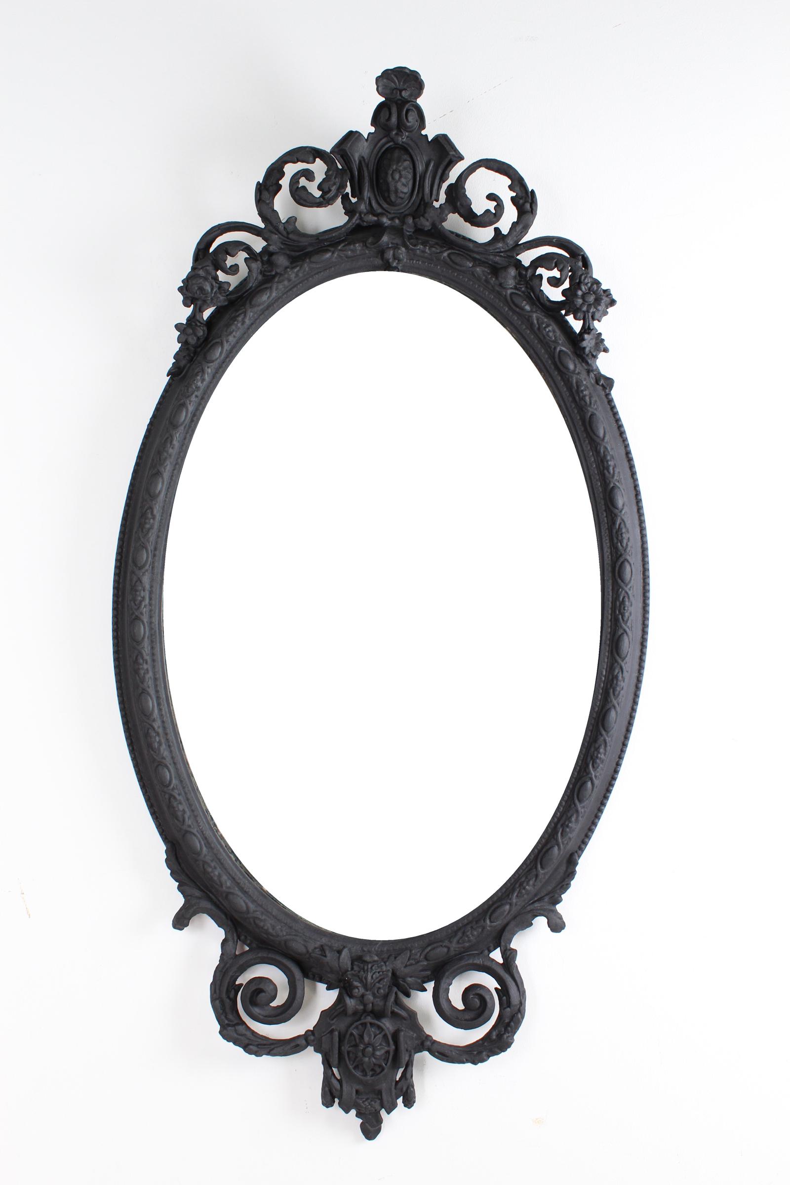 Large Ebonised Antique Victorian Mirror (1 of 13) Large Ebonised Antique Victorian Mirror (1 of 13)
