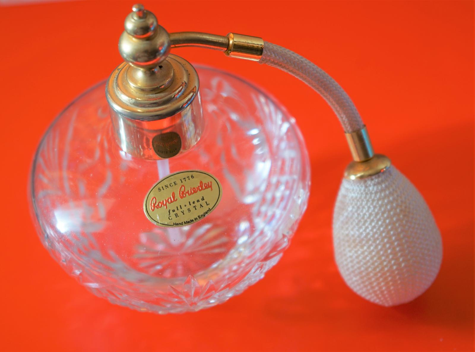 Royal Brierley Cut & Etched Hand Made Perfume Atomiser (1 of 9)