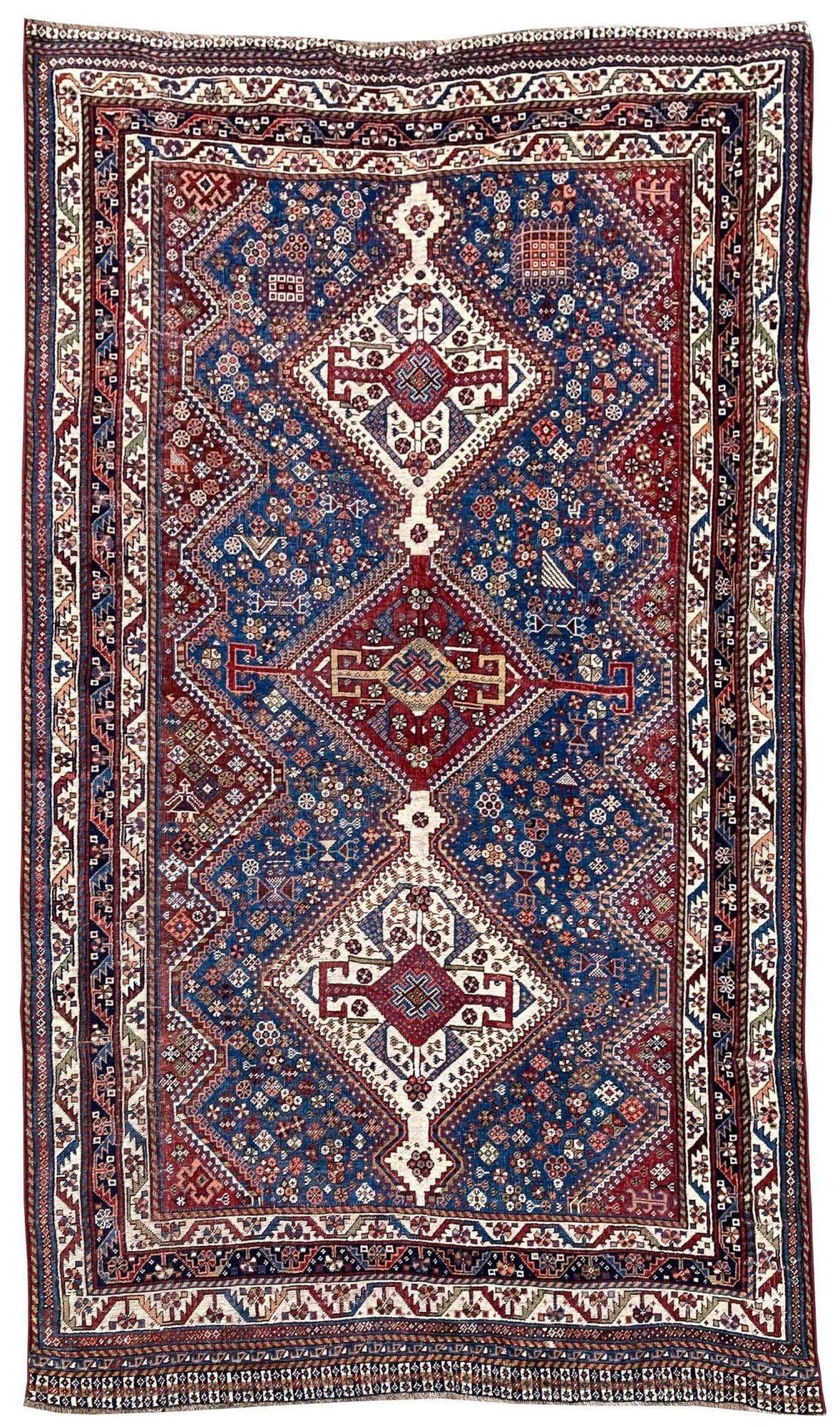 Antique Qashqai Rug (2.54m X 1.41m) (1 of 19) Antique Qashqai Rug (2.54m X 1.41m) (1 of 19)