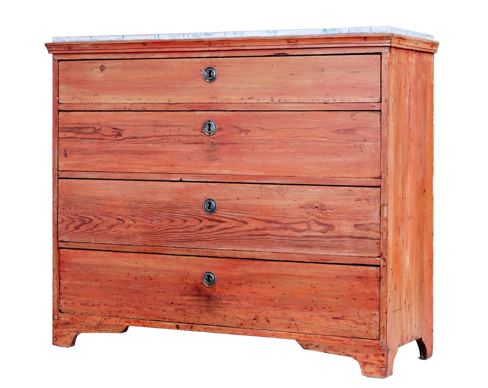 Swedish Early 19th Century Painted Pine Chest of Drawers (1 of 10) Swedish Early 19th Century Painted Pine Chest of Drawers (1 of 10)