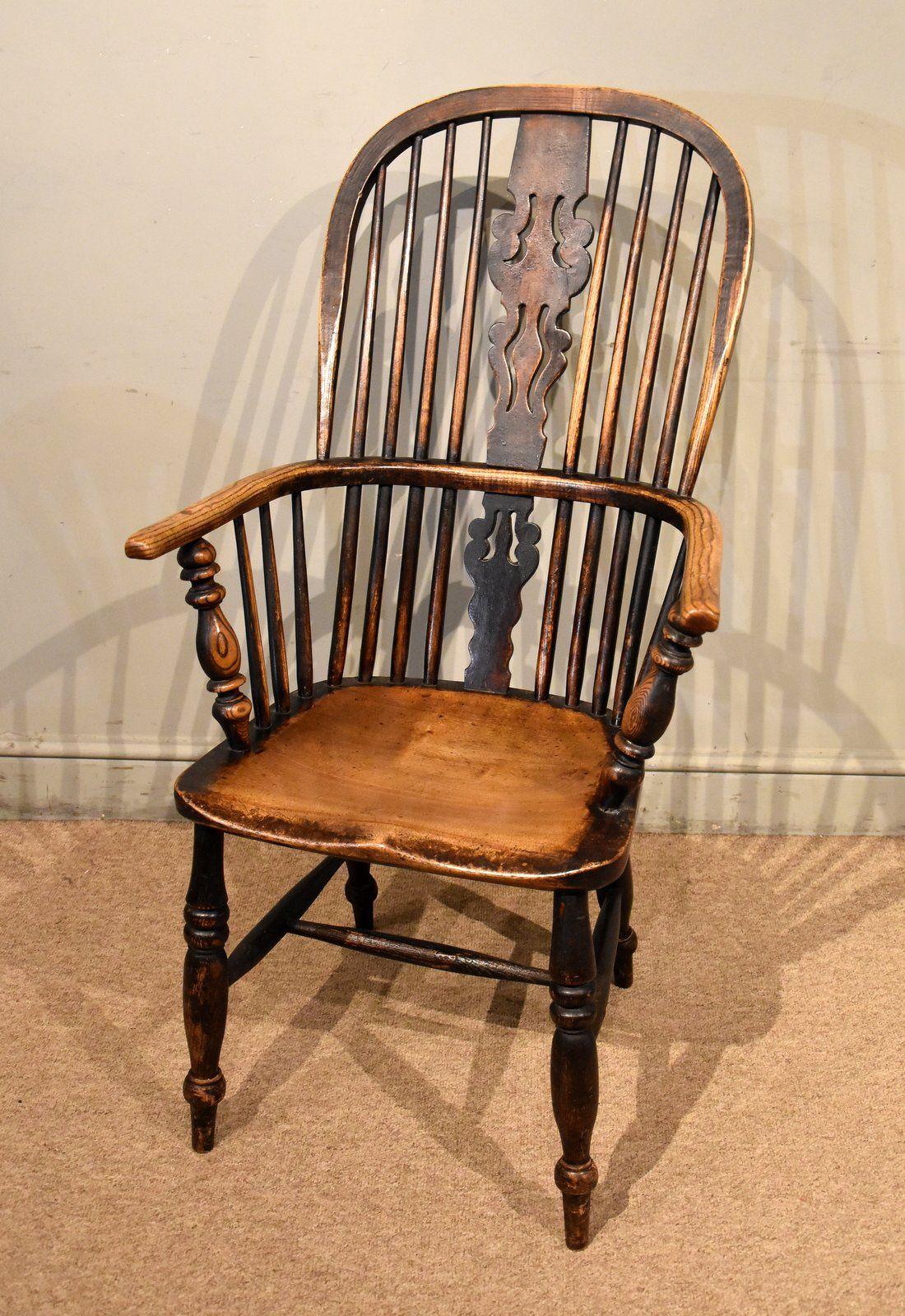 19th Century Ash & Elm High Back Windsor Chair (1 of 6) 19th Century Ash & Elm High Back Windsor Chair (1 of 6)