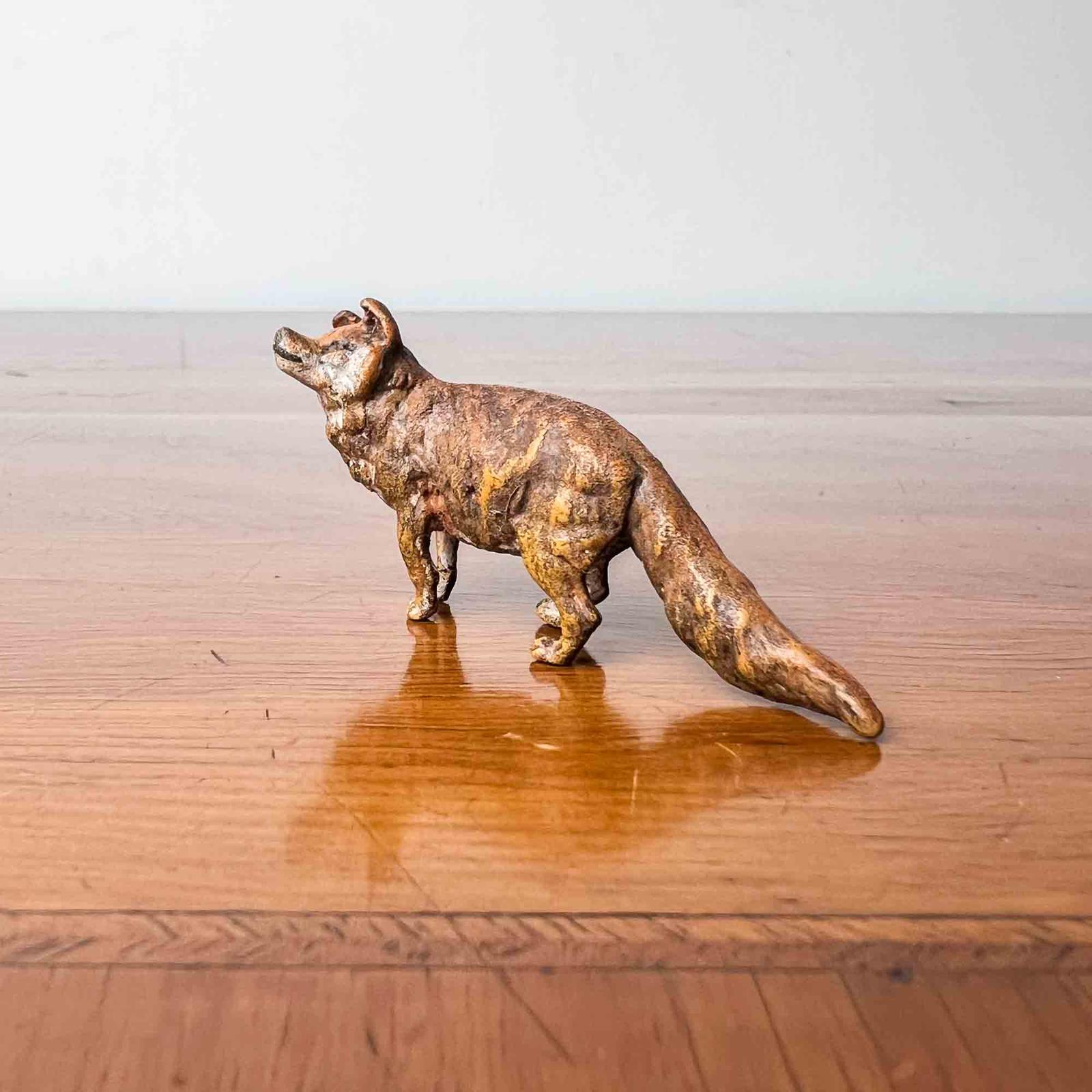 Austrian Cold Painted Bronze Fox (1 of 8)