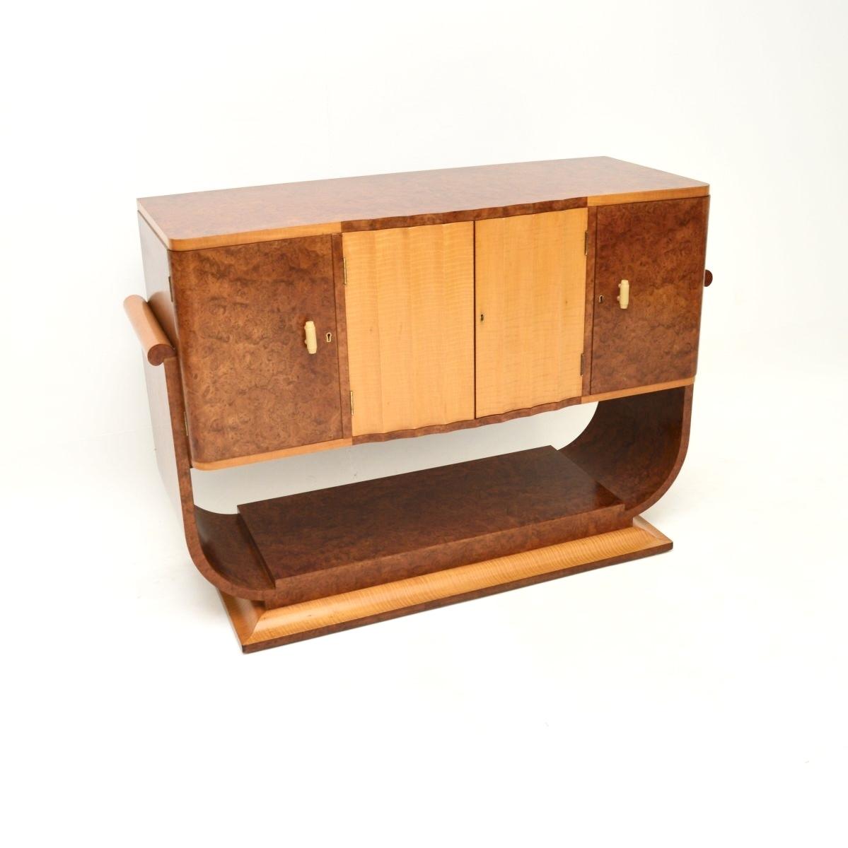 Art Deco Burr Walnut and Sycamore Sideboard (1 of 10) Art Deco Burr Walnut and Sycamore Sideboard (1 of 10)