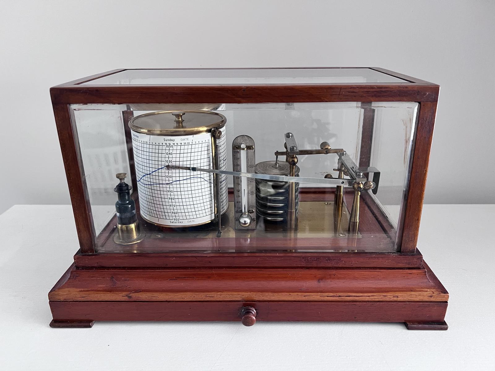Mahogany Barograph 1912 (1 of 5)