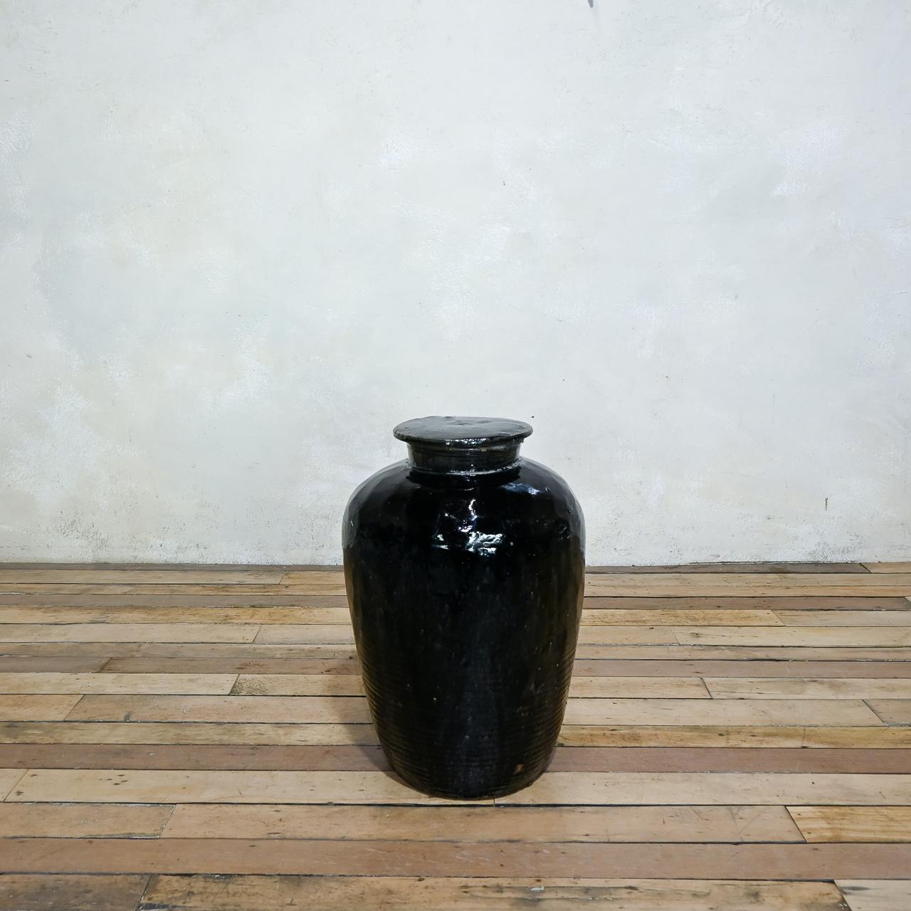 19th Century Chinese Ceramic Rice Wine Jar with Cover (1 of 17)