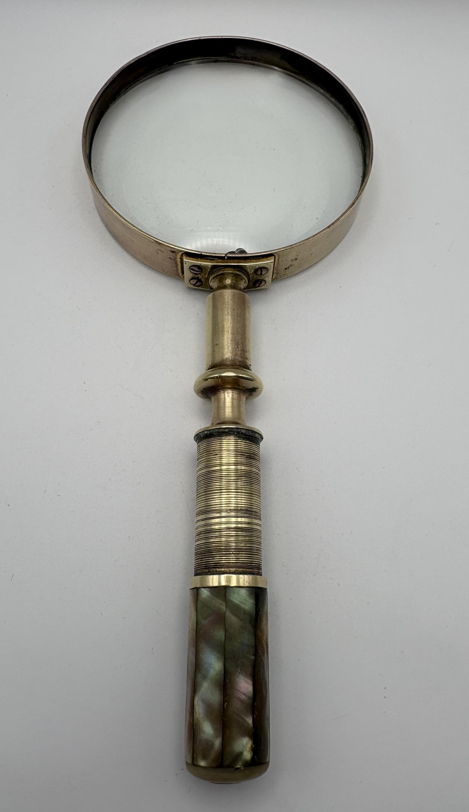 Victorian Memorial Brass Magnifying Glass (1 of 10) Victorian Memorial Brass Magnifying Glass (1 of 10)