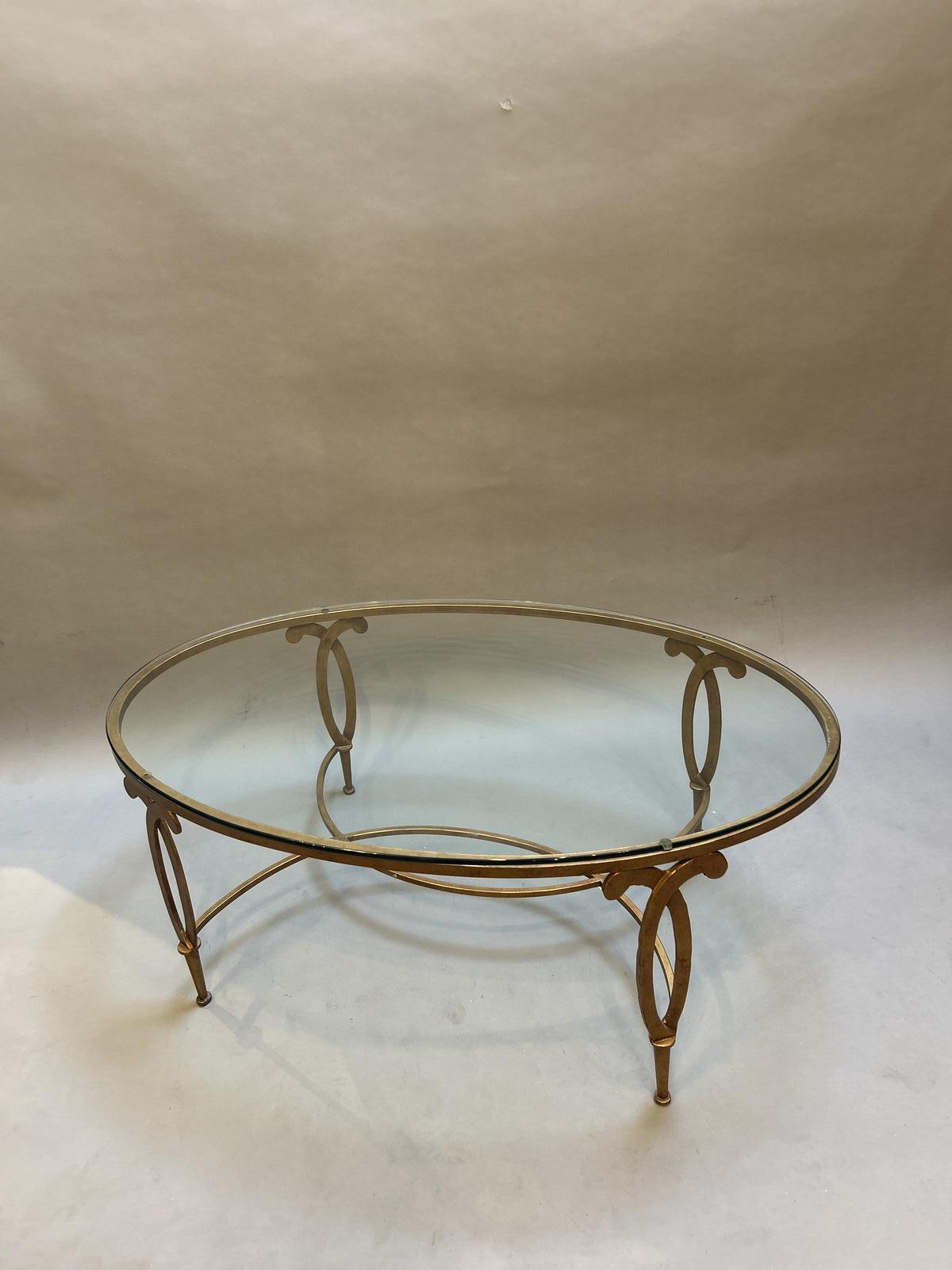 Mid Century Gilt Coffee Table (1 of 7)