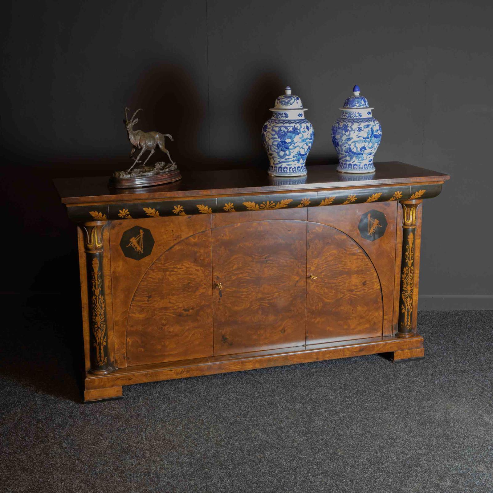 Late 20th Century Inlaid Buffet Sideboard (1 of 14)